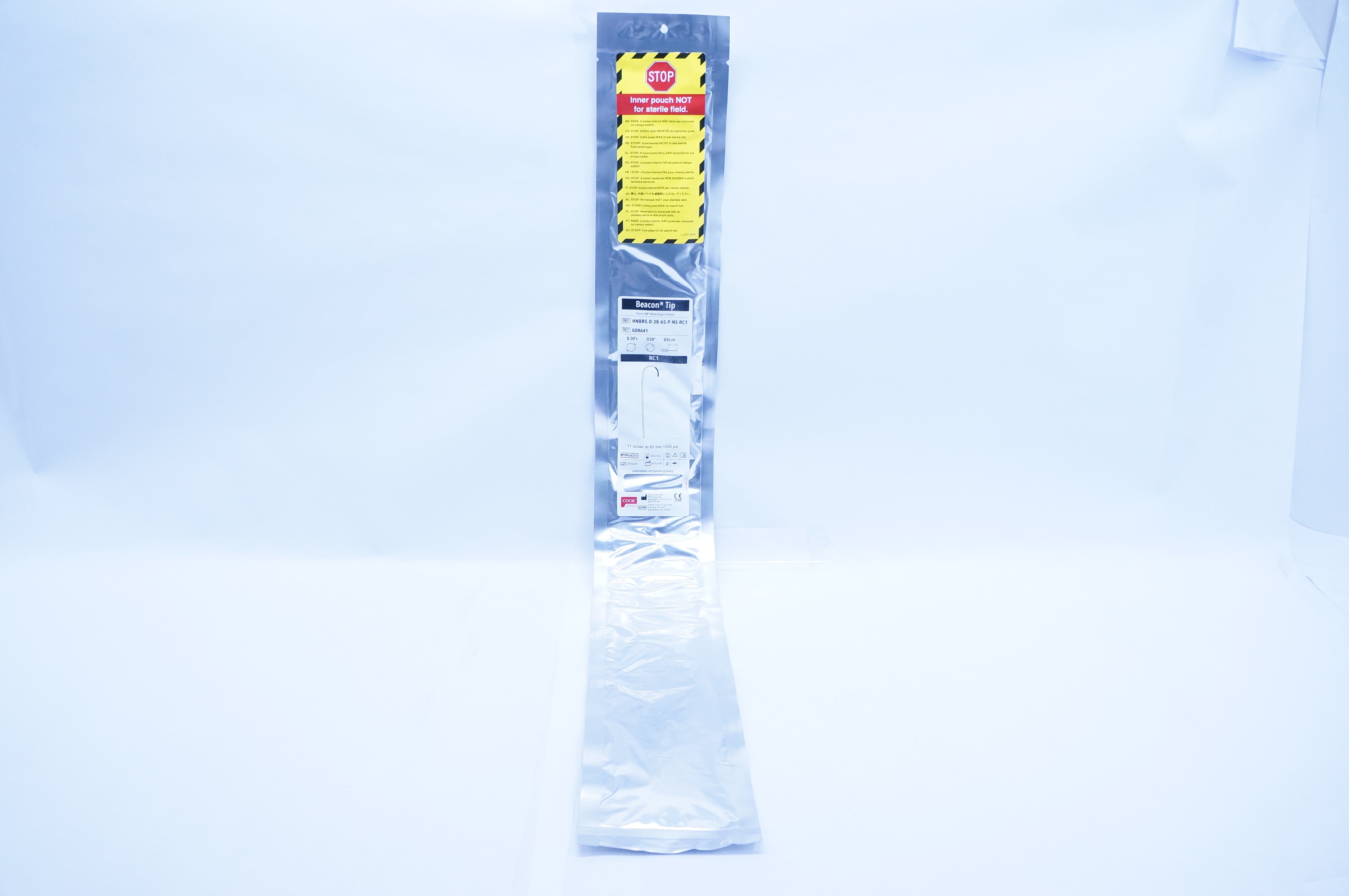 Cook Medical G08641 Beacon Tip Torcon NB Advantage Cath. 5Fr x .038in. x 65cm(x)