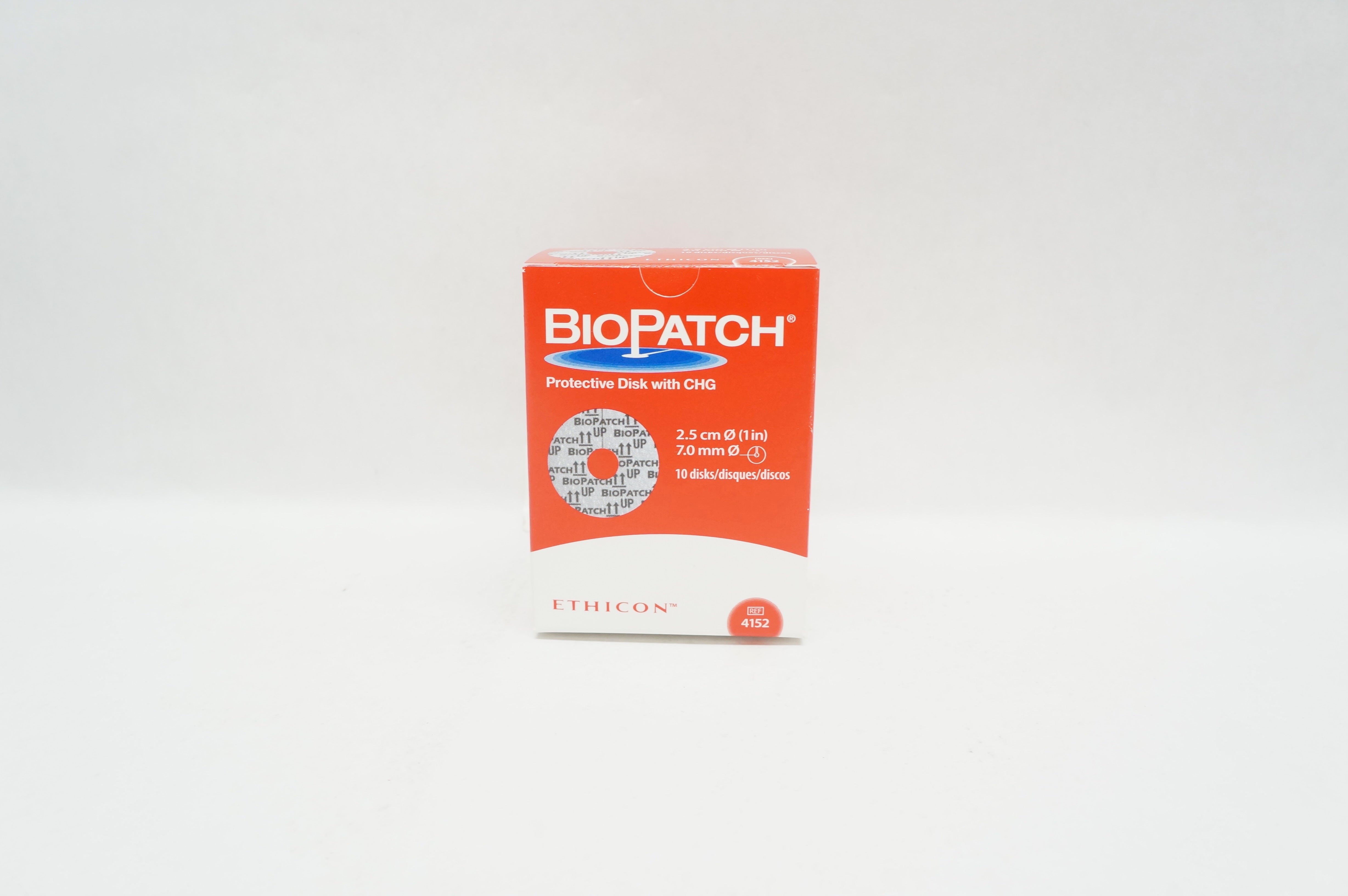 Ethicon 4152 BioPatch Protective Disk with GHG 1inch x 7.0mm (x) - Box of 10