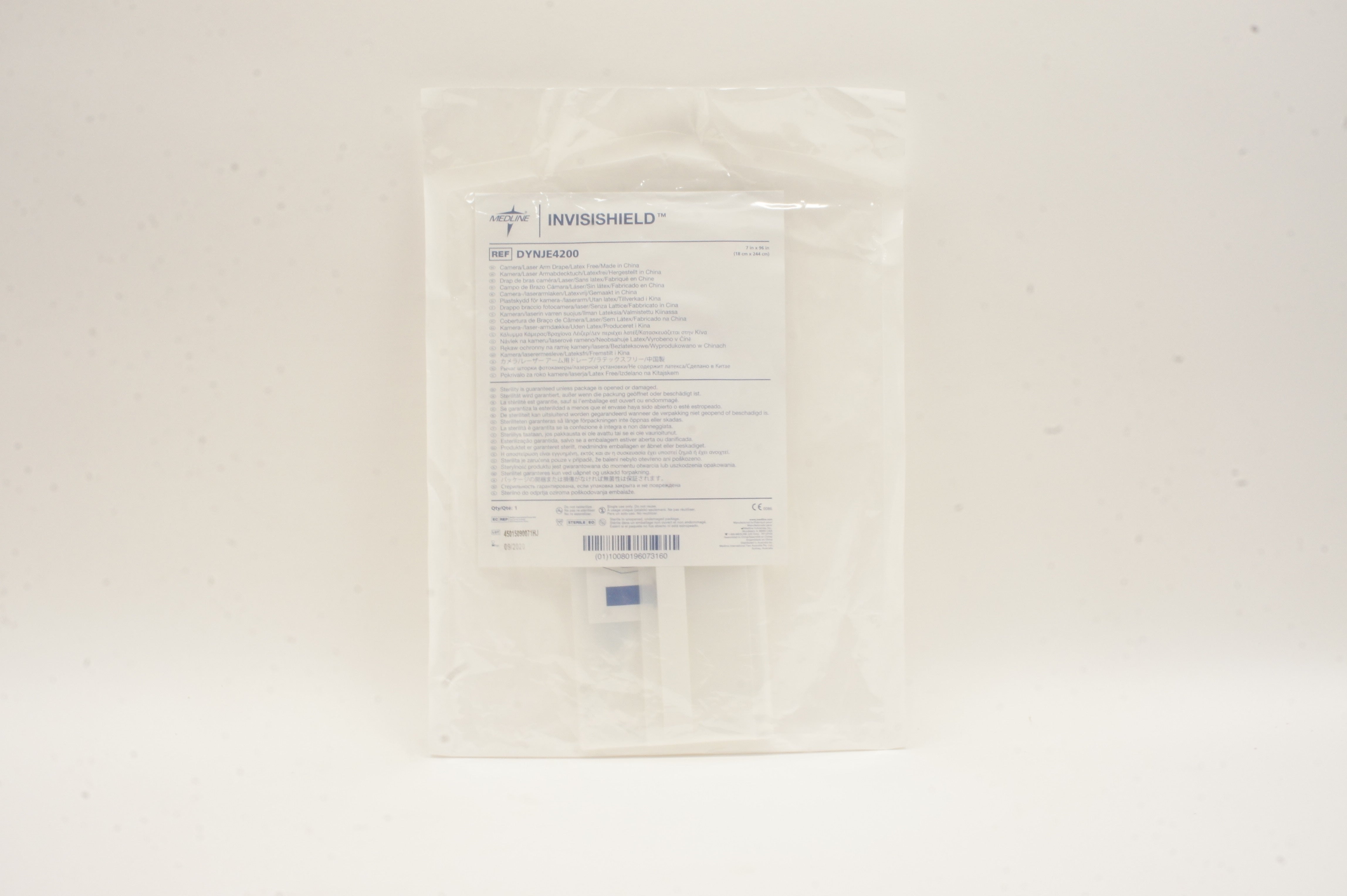 Medline DYNJE4200 Invisishield Camera Laser Arm Drape 7inch x 96inch (x)