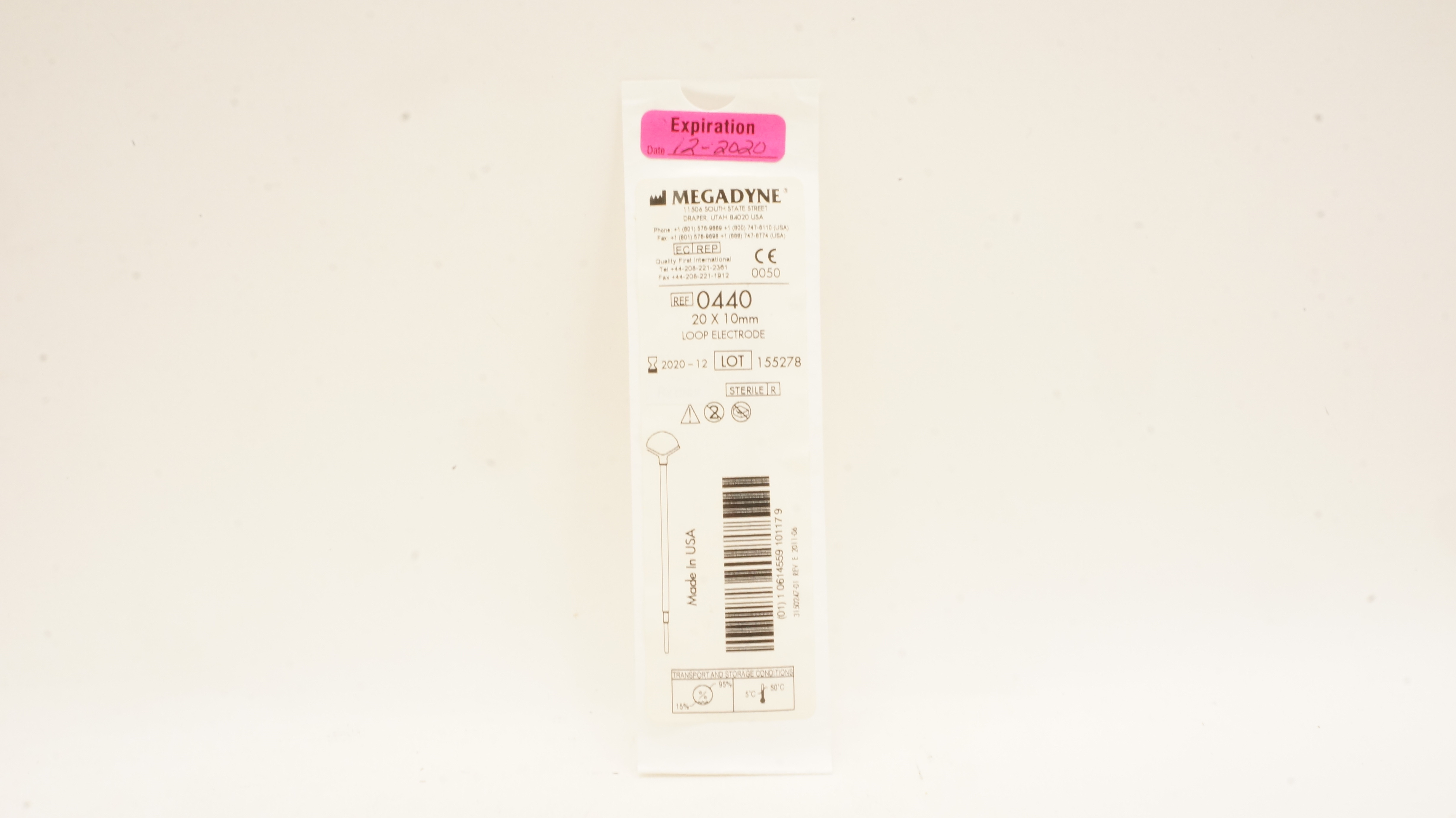 Megadyne 0440 Loop Electrode 20mm x 10mm (x)