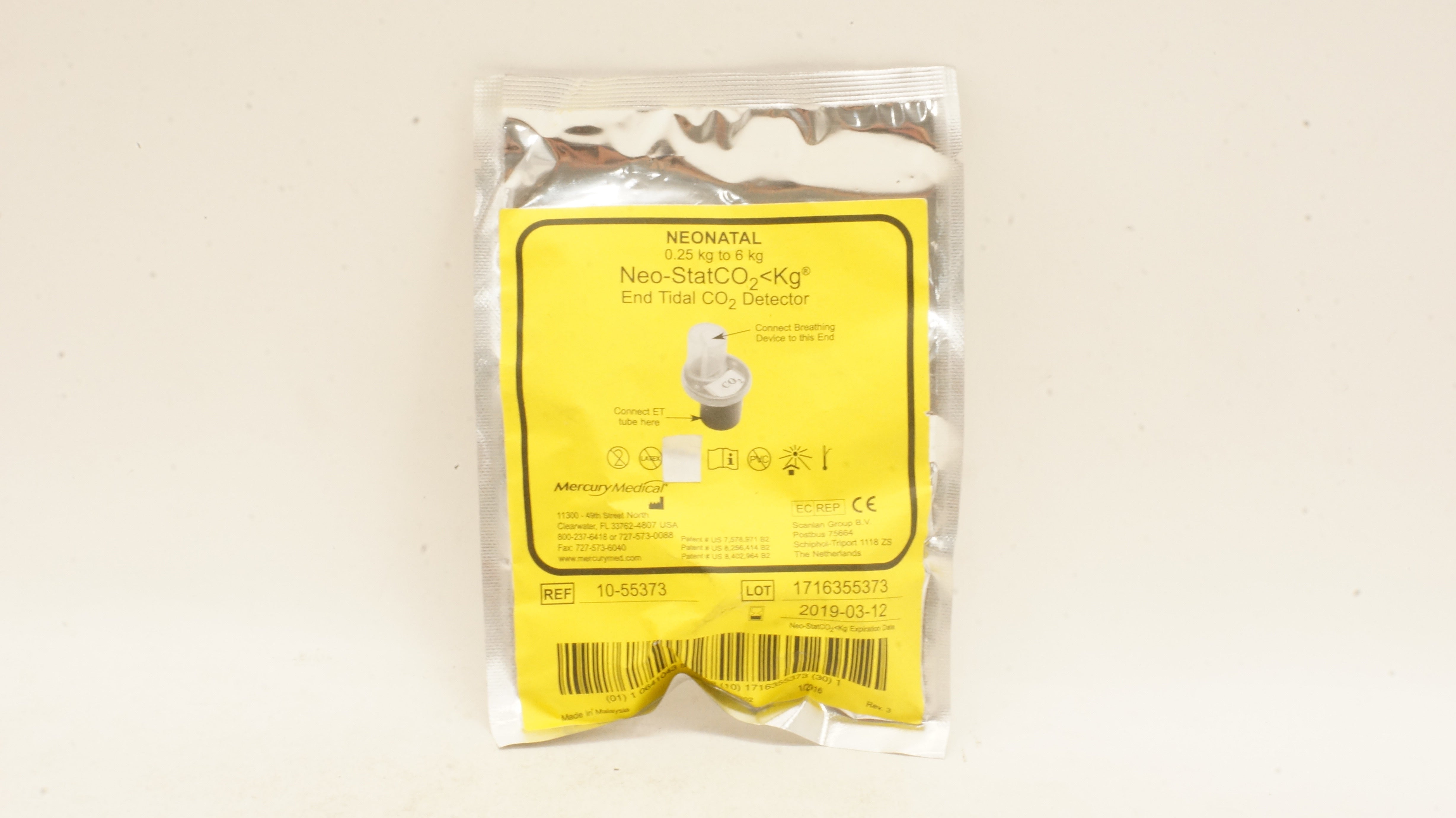 Mercury Medical 1055373 Neonatal NeoStatCO2