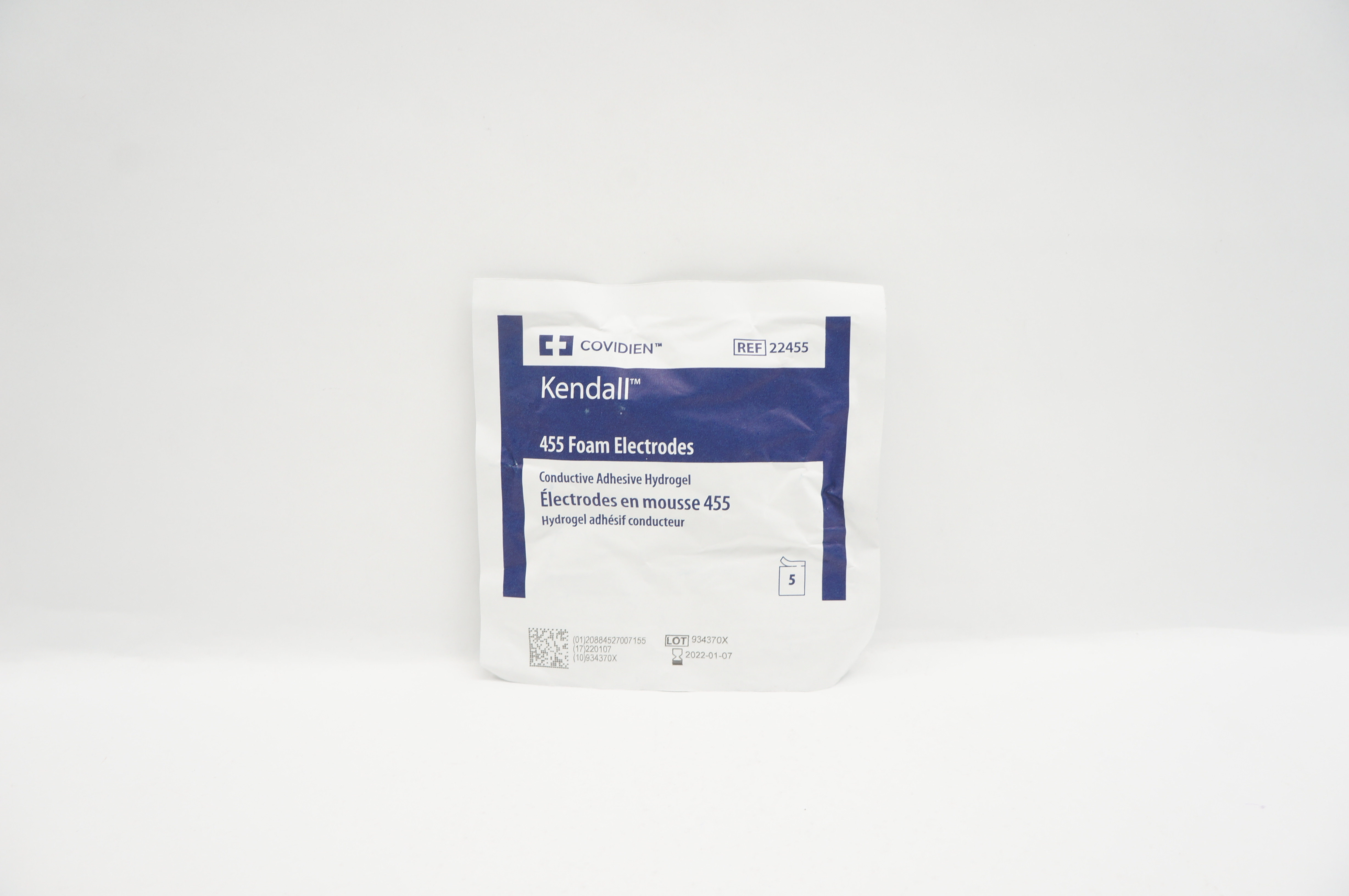 Covidien 22455 Kendall 455 Foam Electrodes (x) - Pack of 5