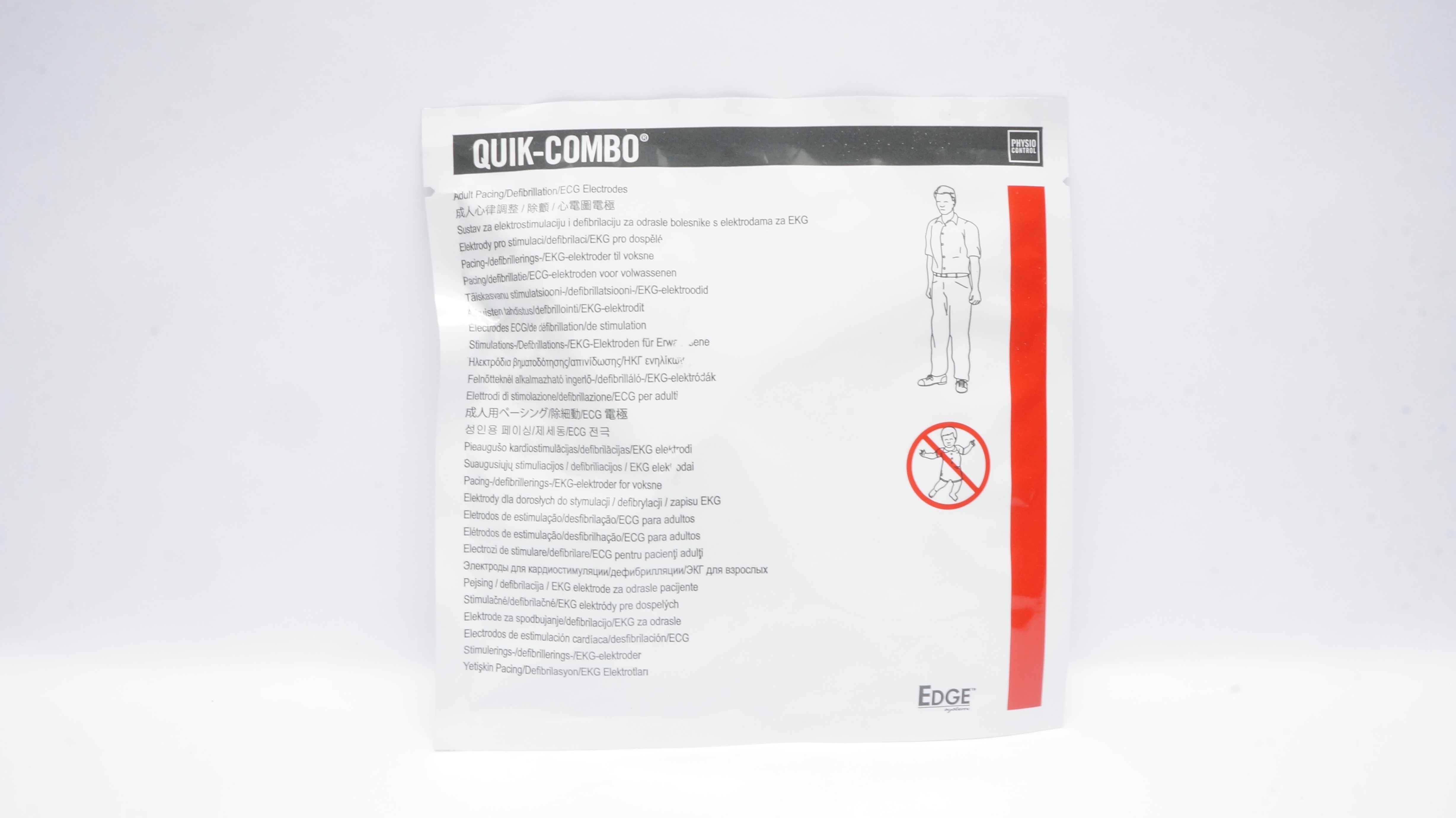 Physio Control 11996-000017 EDGE System Electrodes with QUIK-COMBO Connector (x)