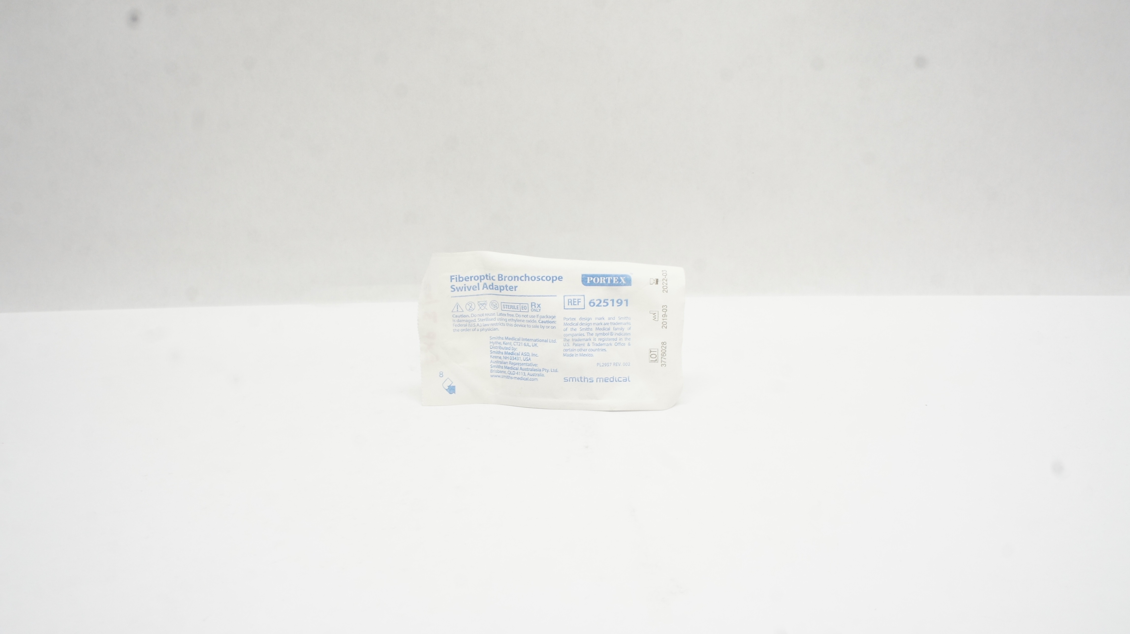 Smiths Medical 625191 Portex Fiberoptic Bronchoscope Swivel Adapter (x)