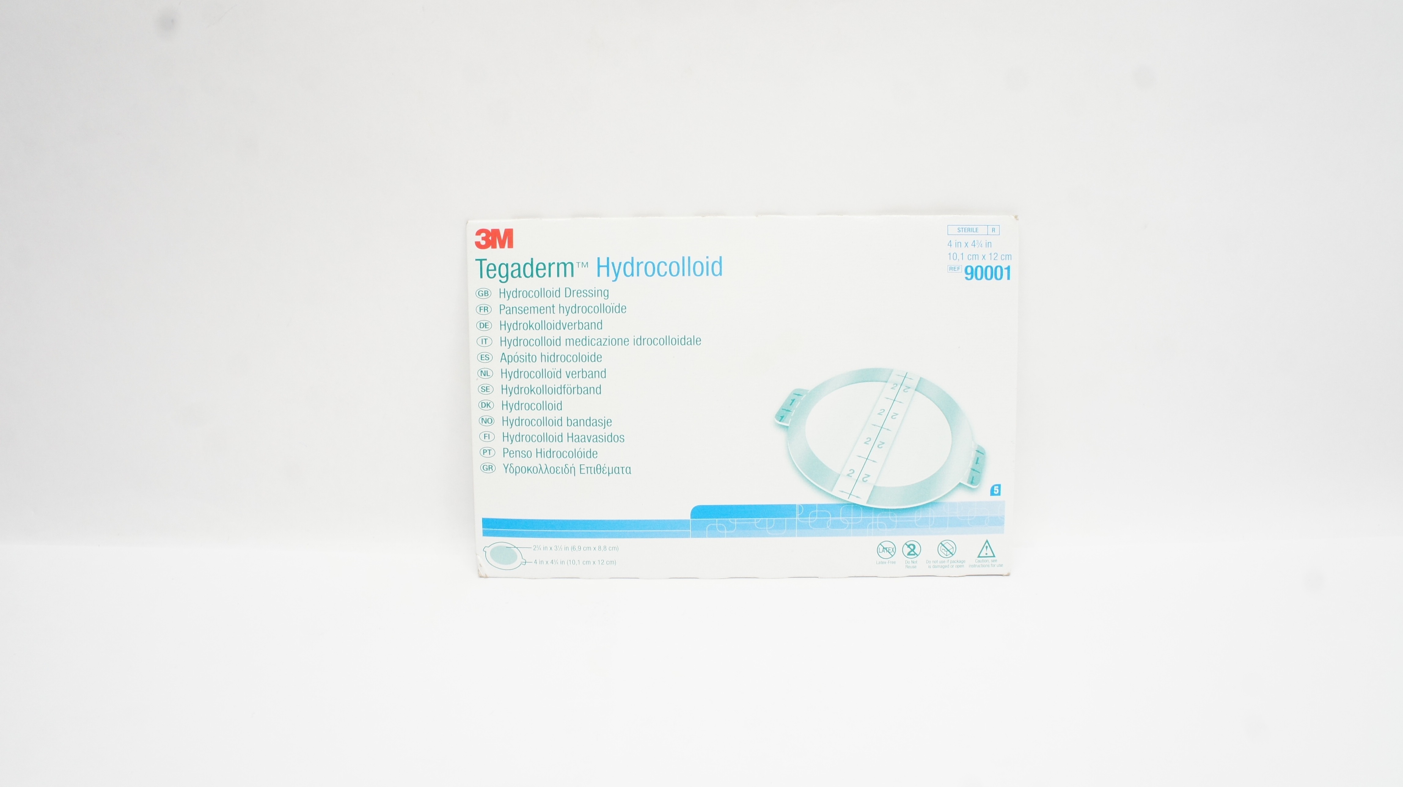 3M 90001 Tegaderm Hydrocolloid Dressing 4inch x 4-3/4inch (x) - Pack of 5