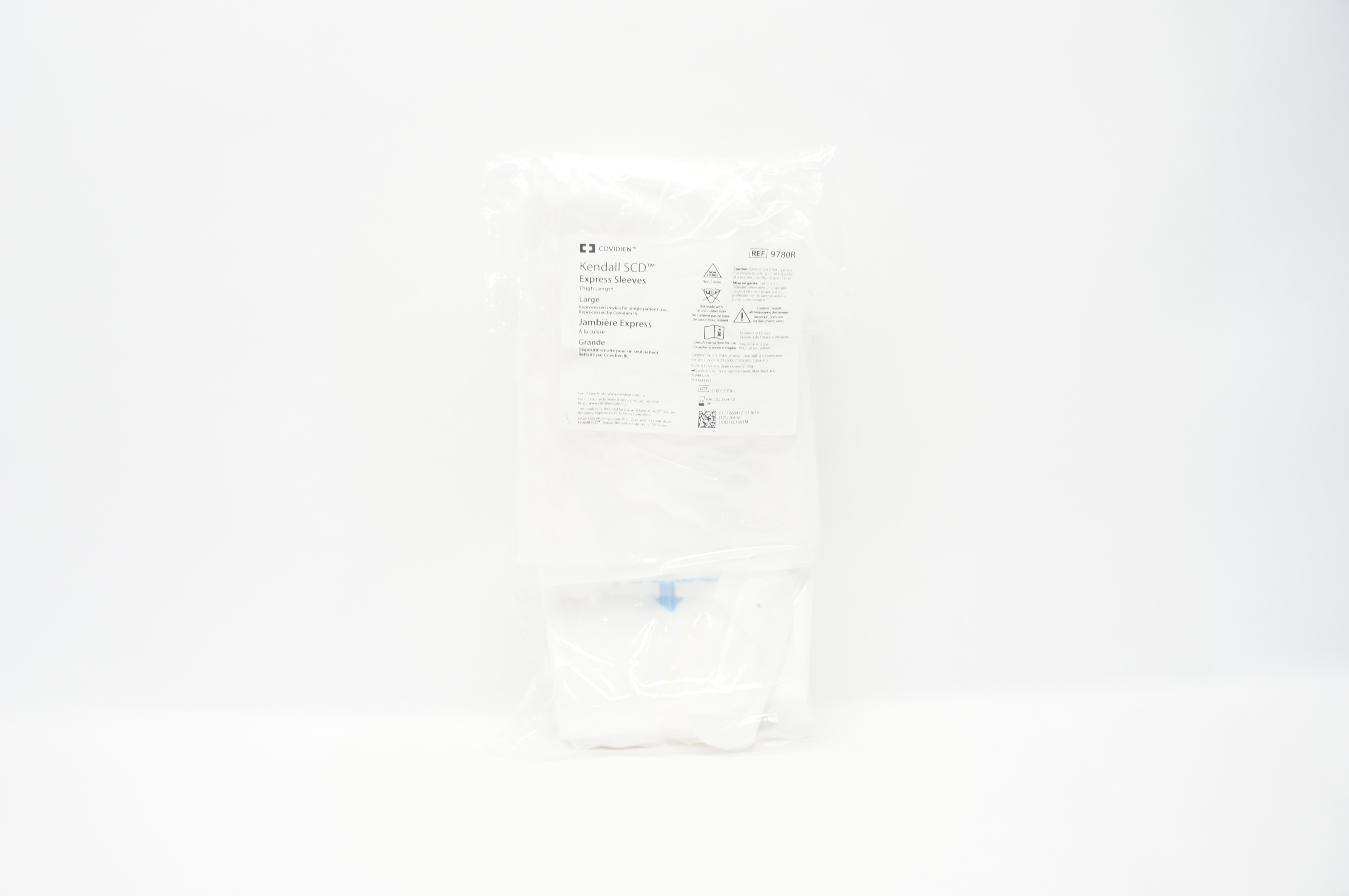 Covidien 9780R Kendall SCD Express Sleeves Thigh Length, Large (x)