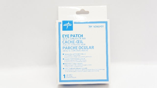 Medline NONEP01 Eye Patch Adult,Concave,Black
