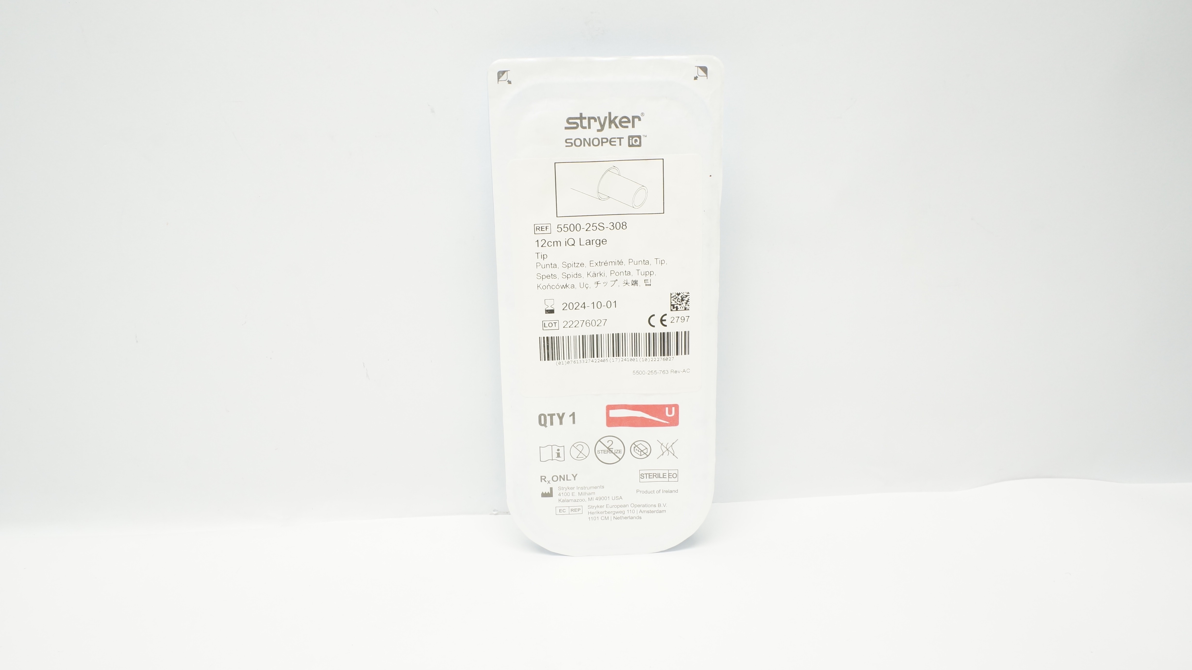 Stryker 5500-25S-308 Sonopet iQ 12cm Large Tip Aspirator (x)