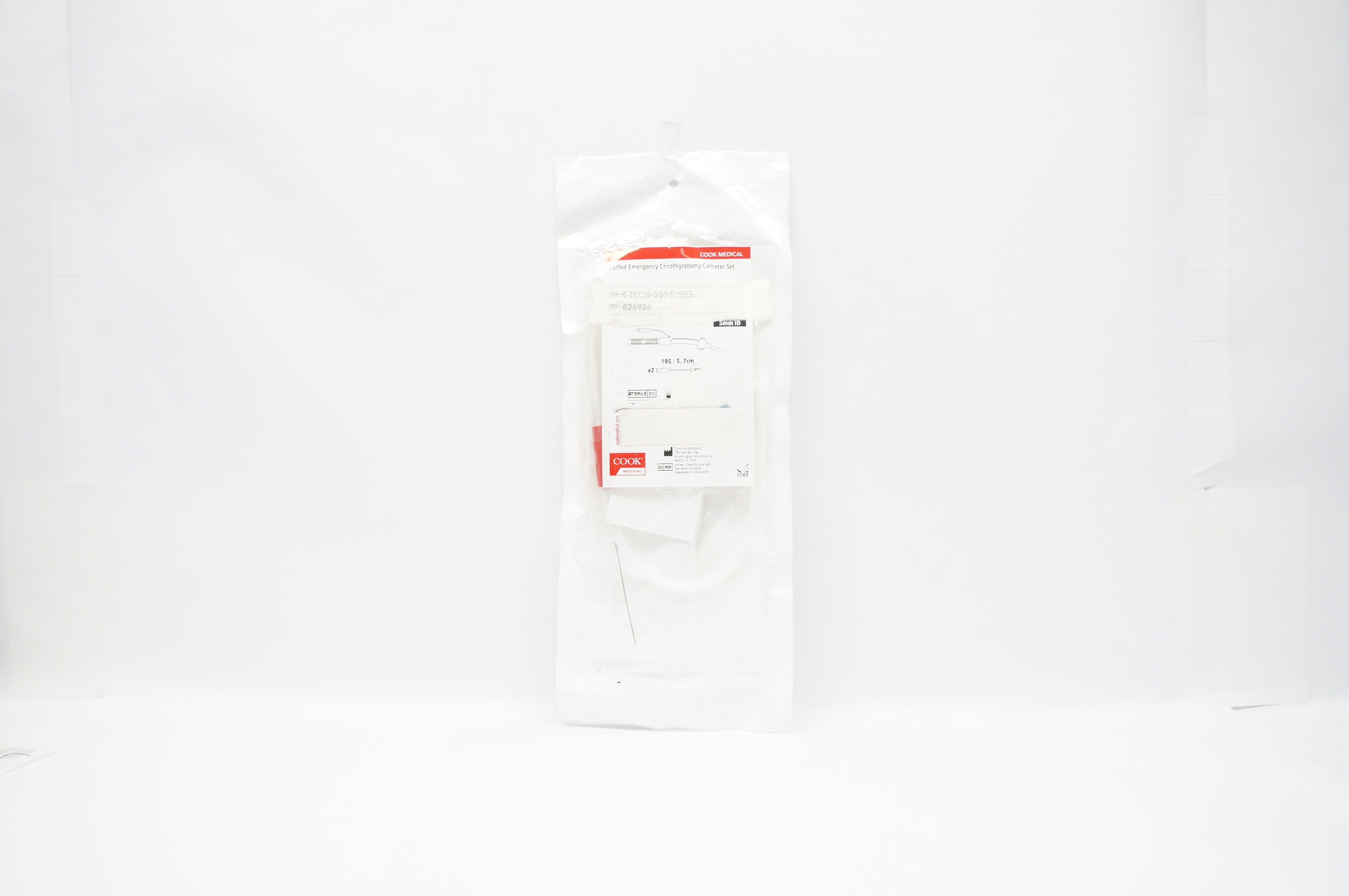 Cook Medical G26924 Cuffed Emergency Cricothyrotomy Cath. Set 5mm ID (x)