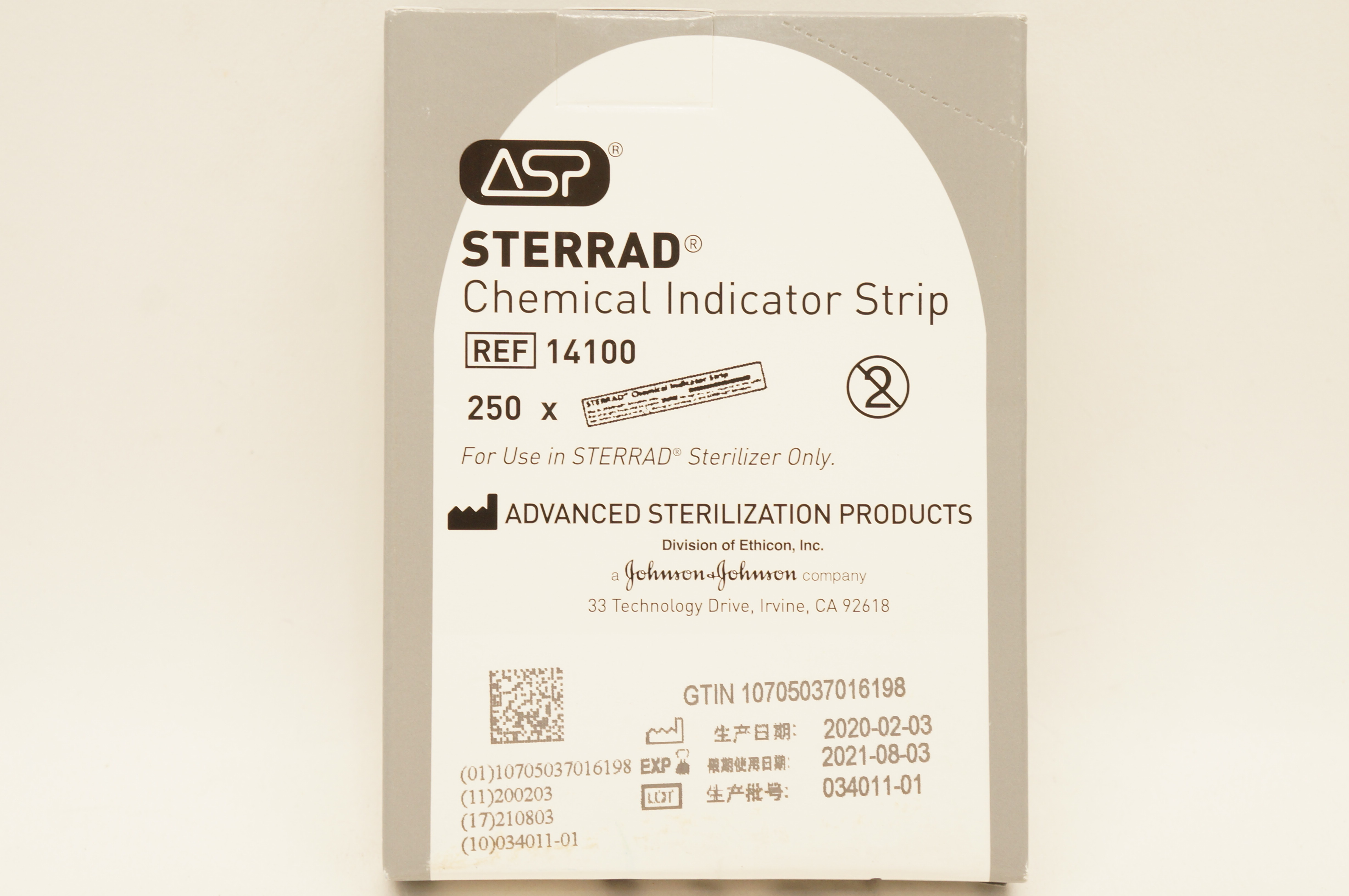 ASP 14100 Sterrad Chemical Indicator Strip - Box of 250 (x)