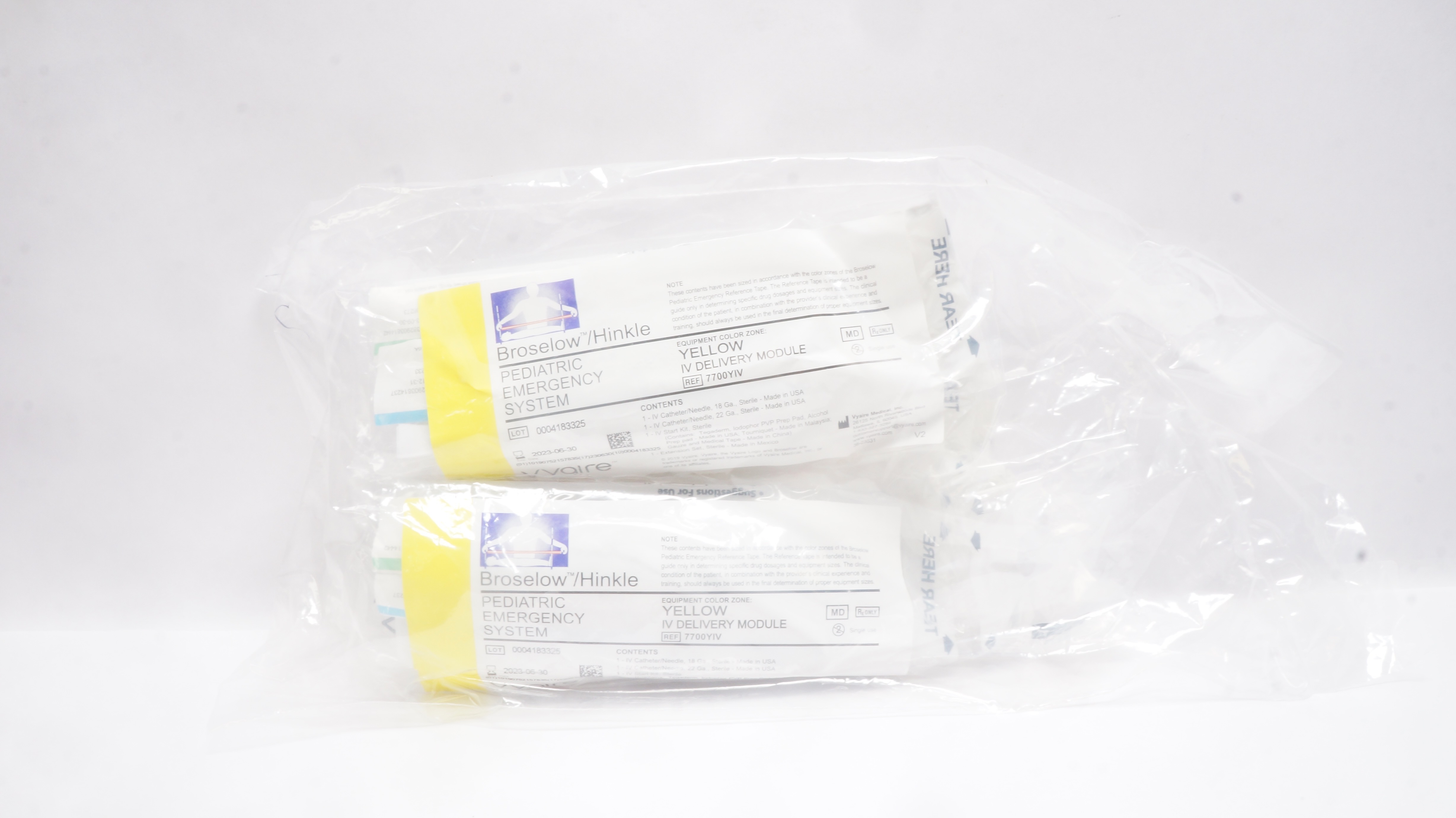 Vyaire 7700YIV Broselow/Hinkle Pediatric Emergency System IV Delivery ...