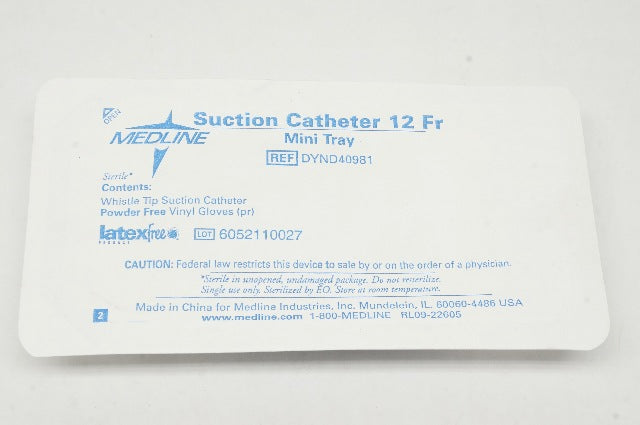 Medline DYND40981 Mini Tray, Suction Cath. 12Fr