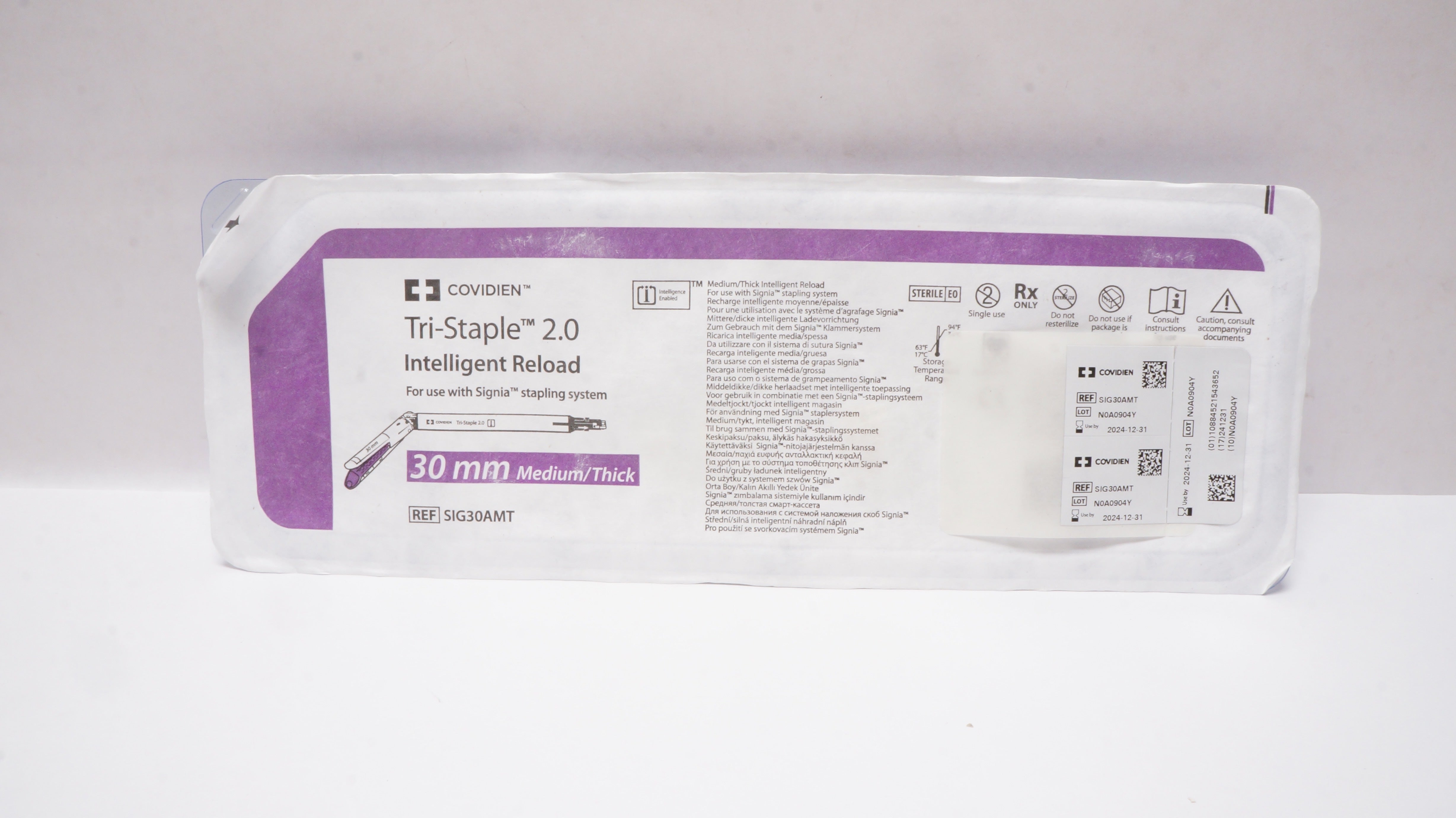 Covidien SIG30AMT Tri-Staple 2.0 Intelligent Reload Medium/Thick 30mm