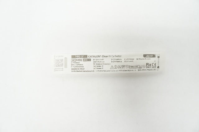Smiths Medical 4492 Jelco Cathlon Clear I.V. Cath. 16G x 2inch (x)
