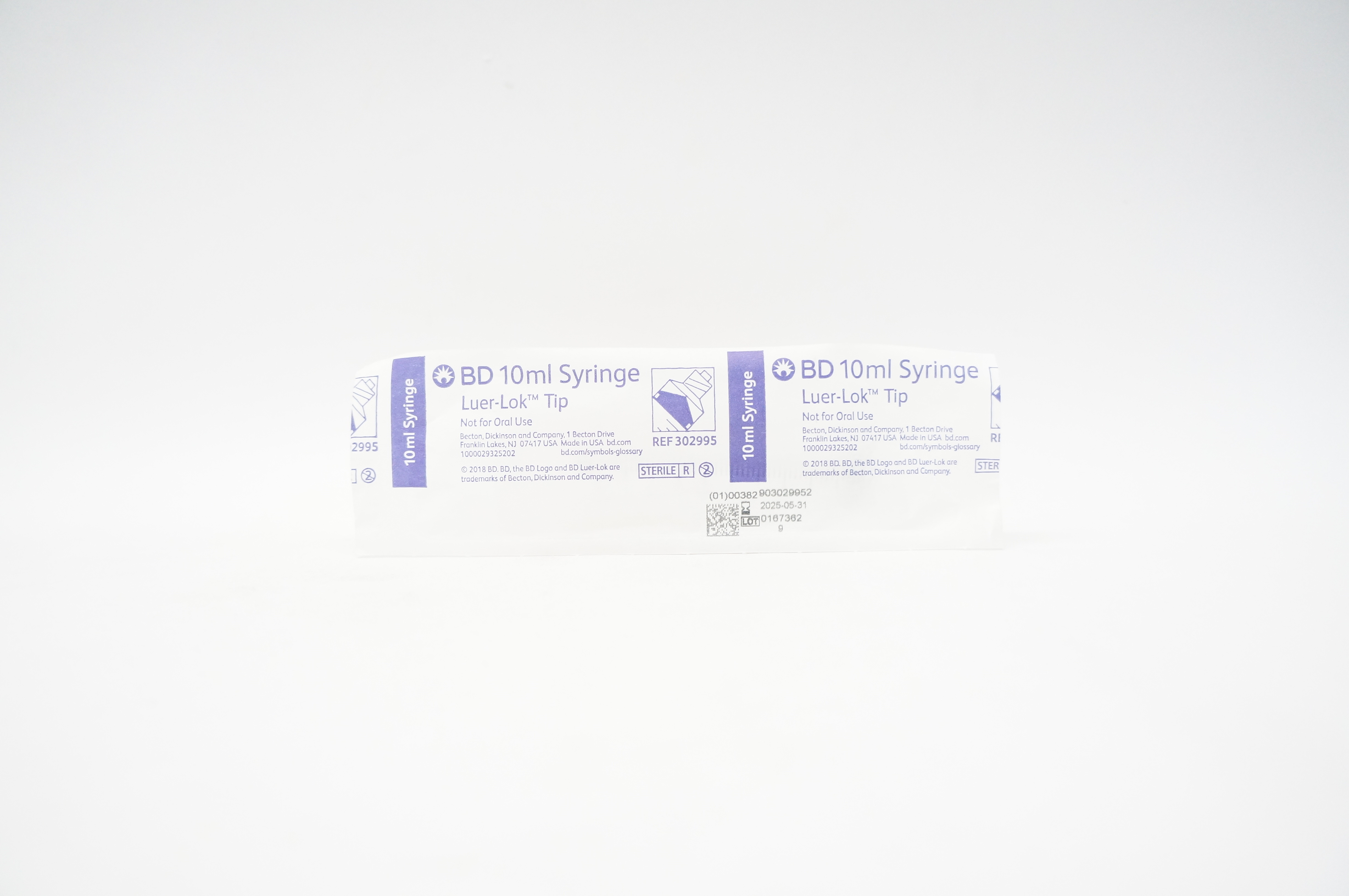 BD 302995 Syringe, Luer-Lok Tip, 10ml