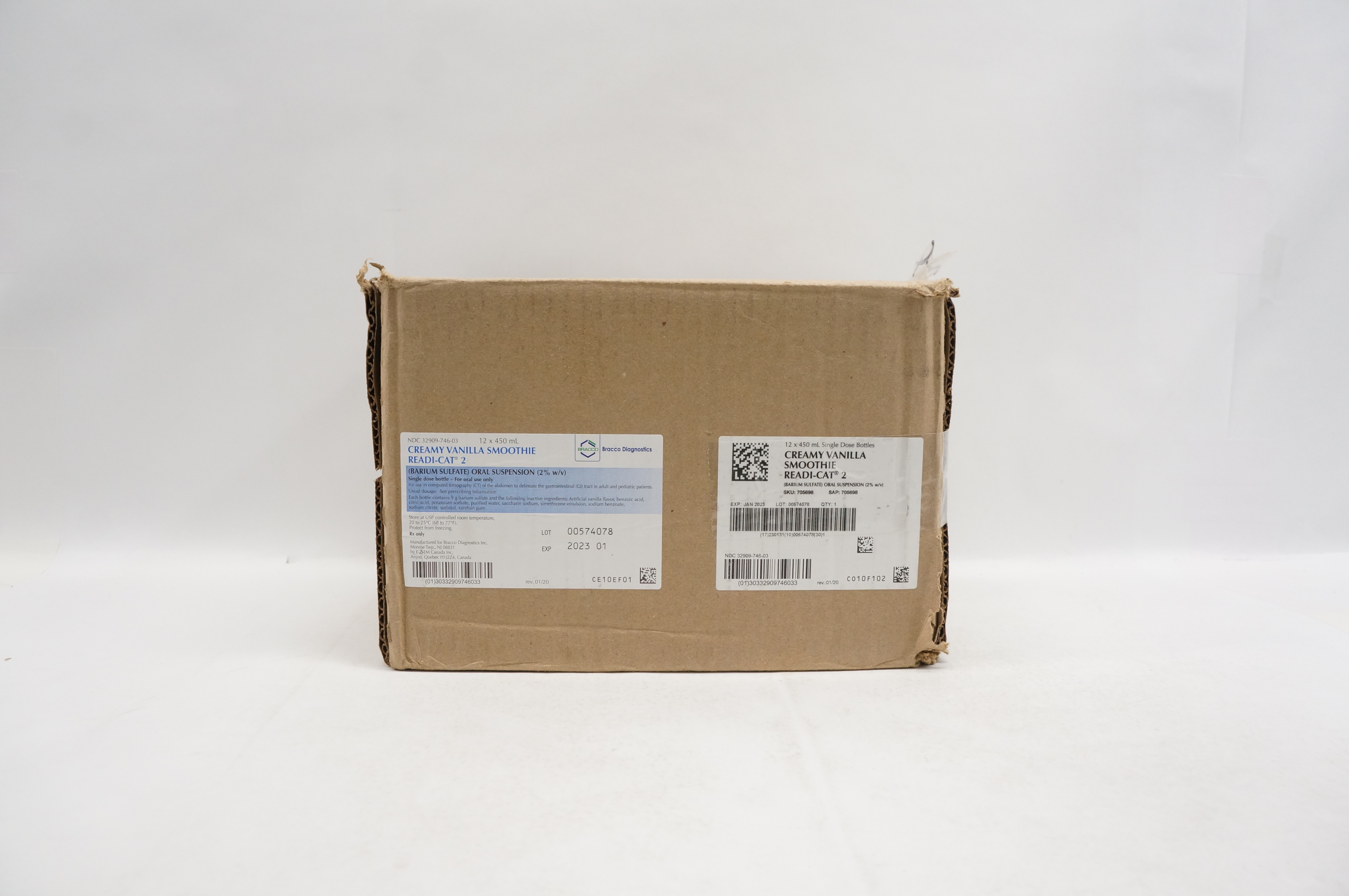 Bracco Diagnostics READICAT2 Creamy Vanilla Smoothie Oral Suspension