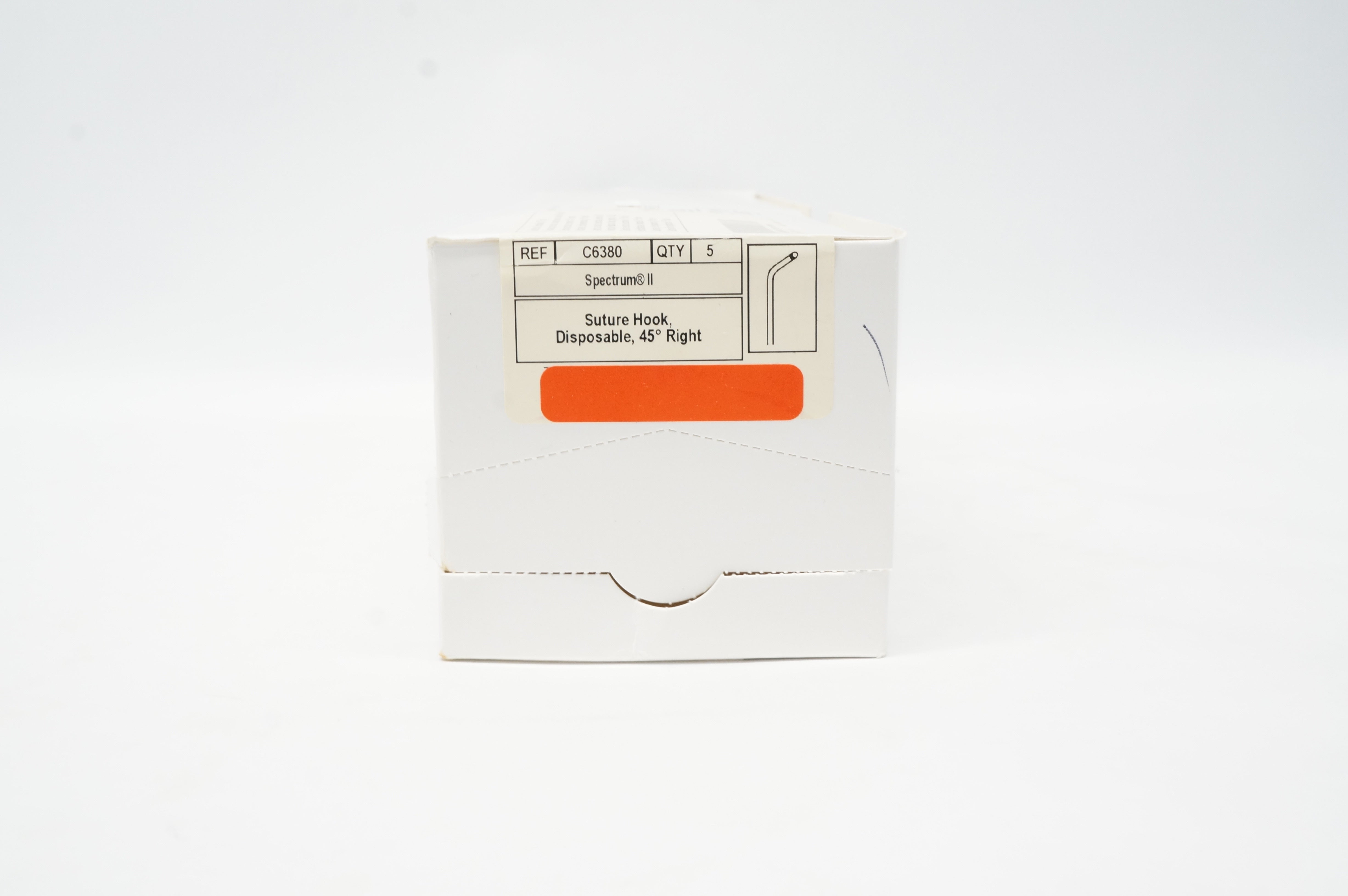 ConMed C6380 Spectrum II Stre. Hook, Disposable, 45° Right (x) - Box of 5