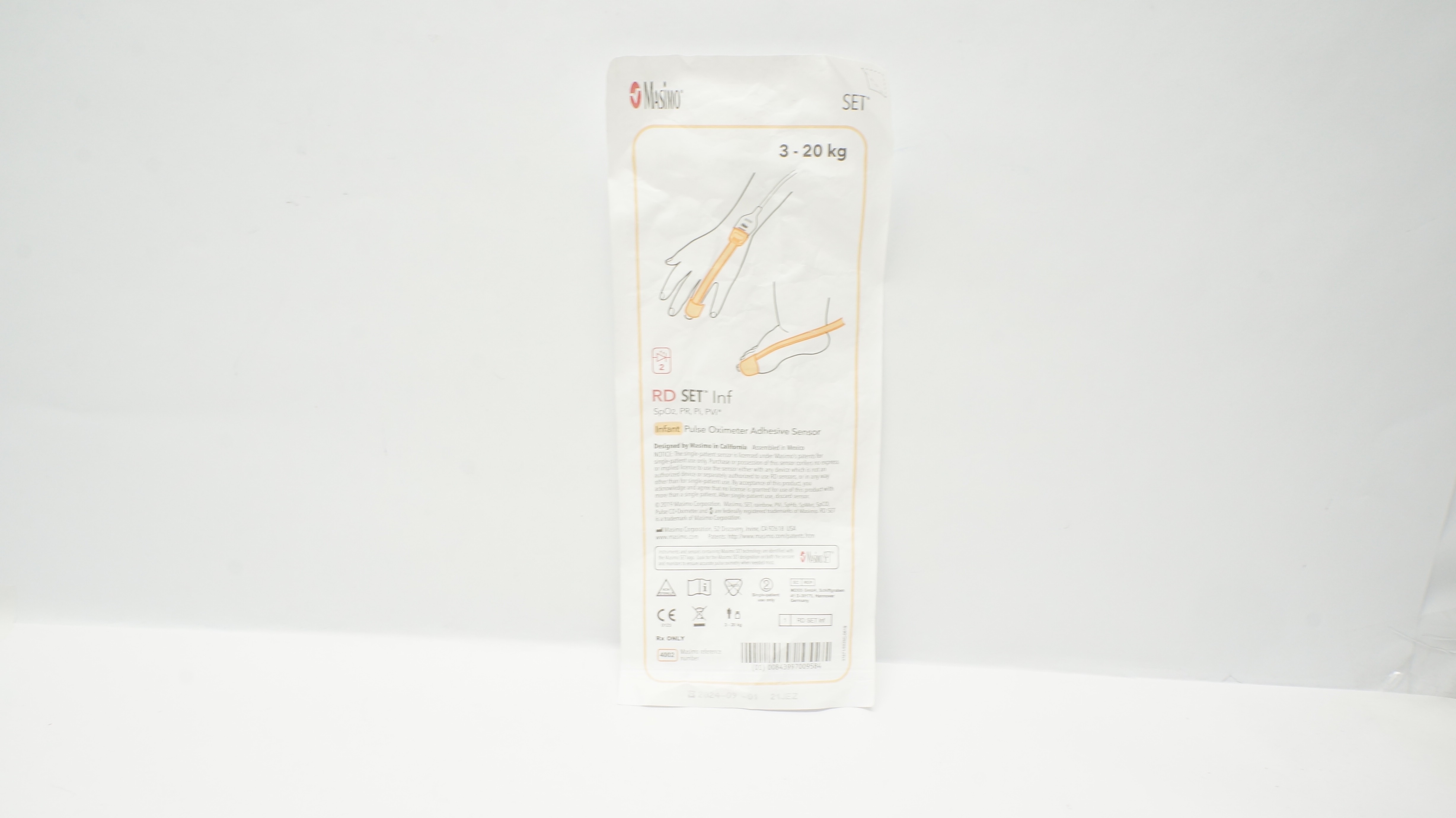 Masimo 4002 RD SET Infant Pulse Oximeter Adhesive Sensor 3-20kg (x)
