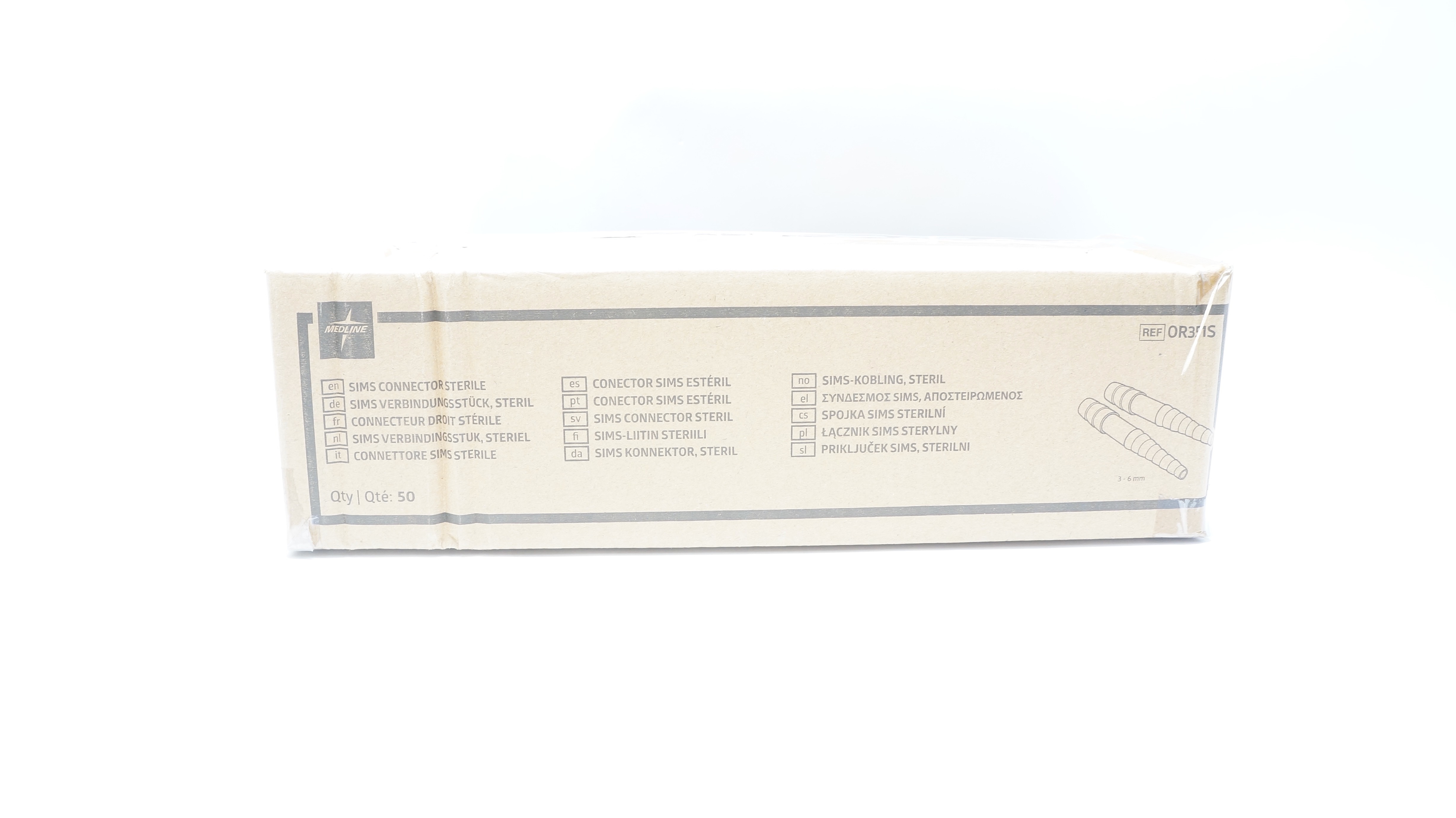 Medline OR351S SIMSConnector Sterile - Box of 50