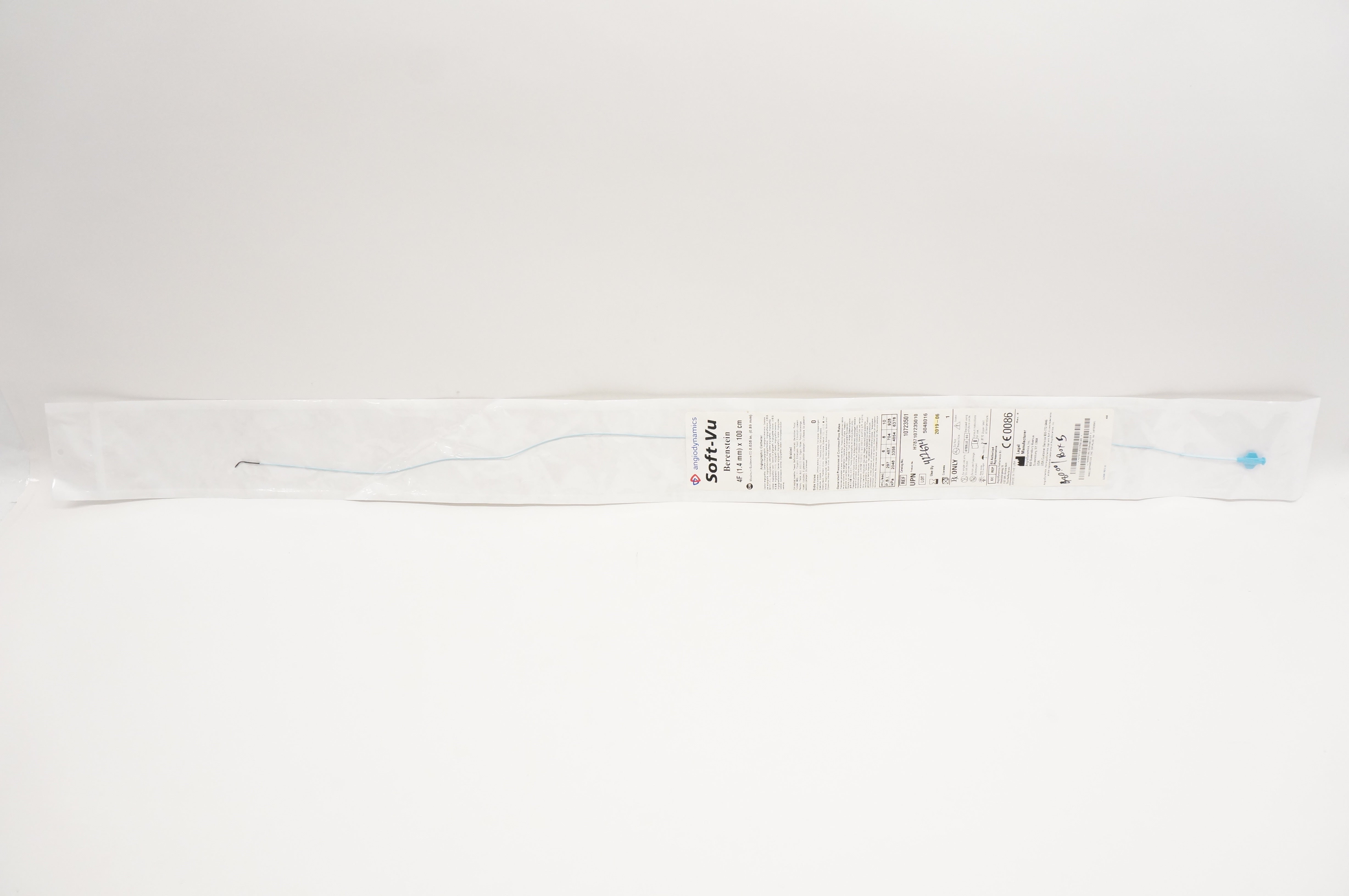 Angiodynamics 10723501 Soft-Vu Berenstein AngiographicCath. 4Fx100cm .035inch(x)
