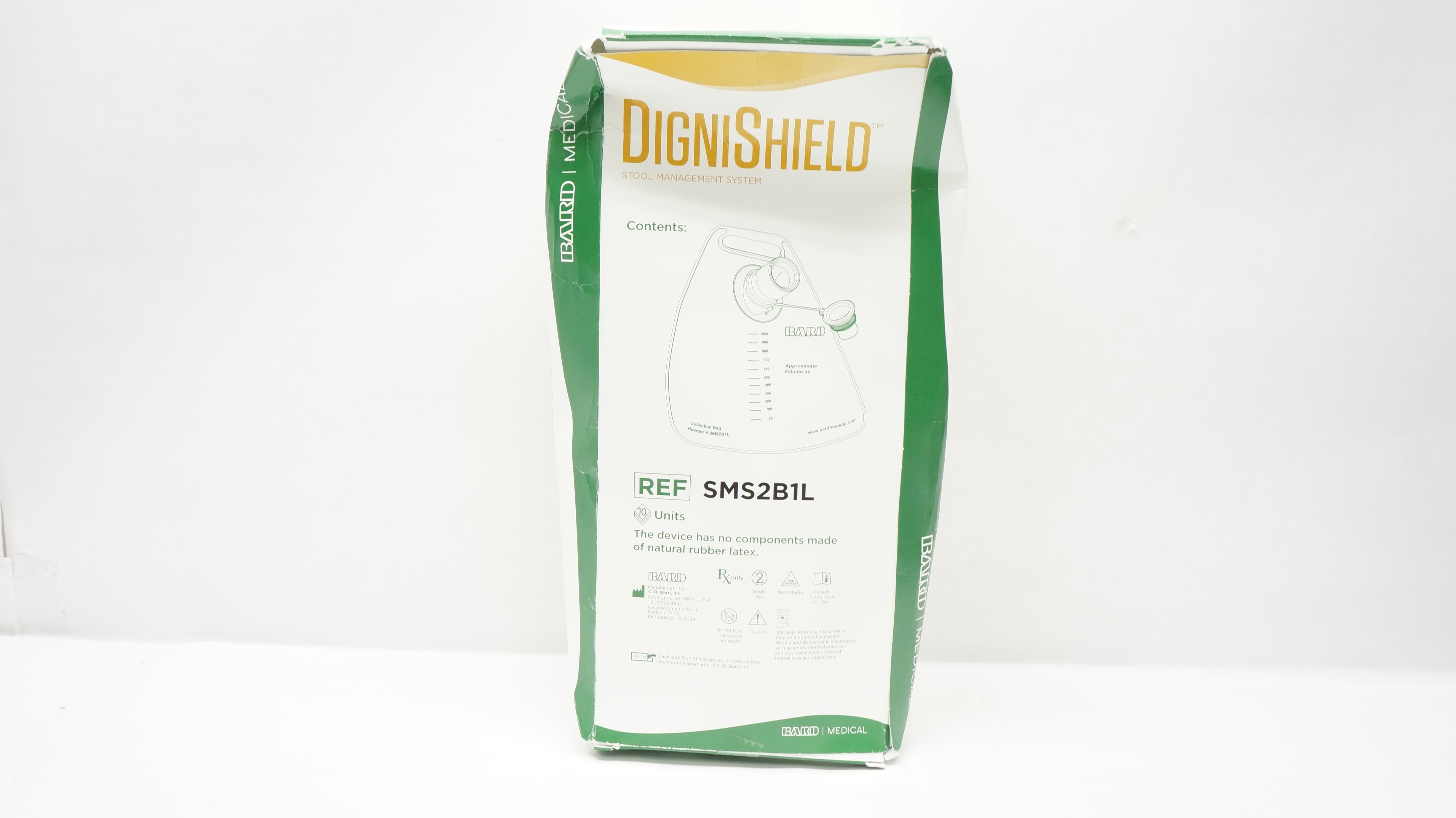 Bard SMS2B1L DigniShield Stool Management System - Box of 8