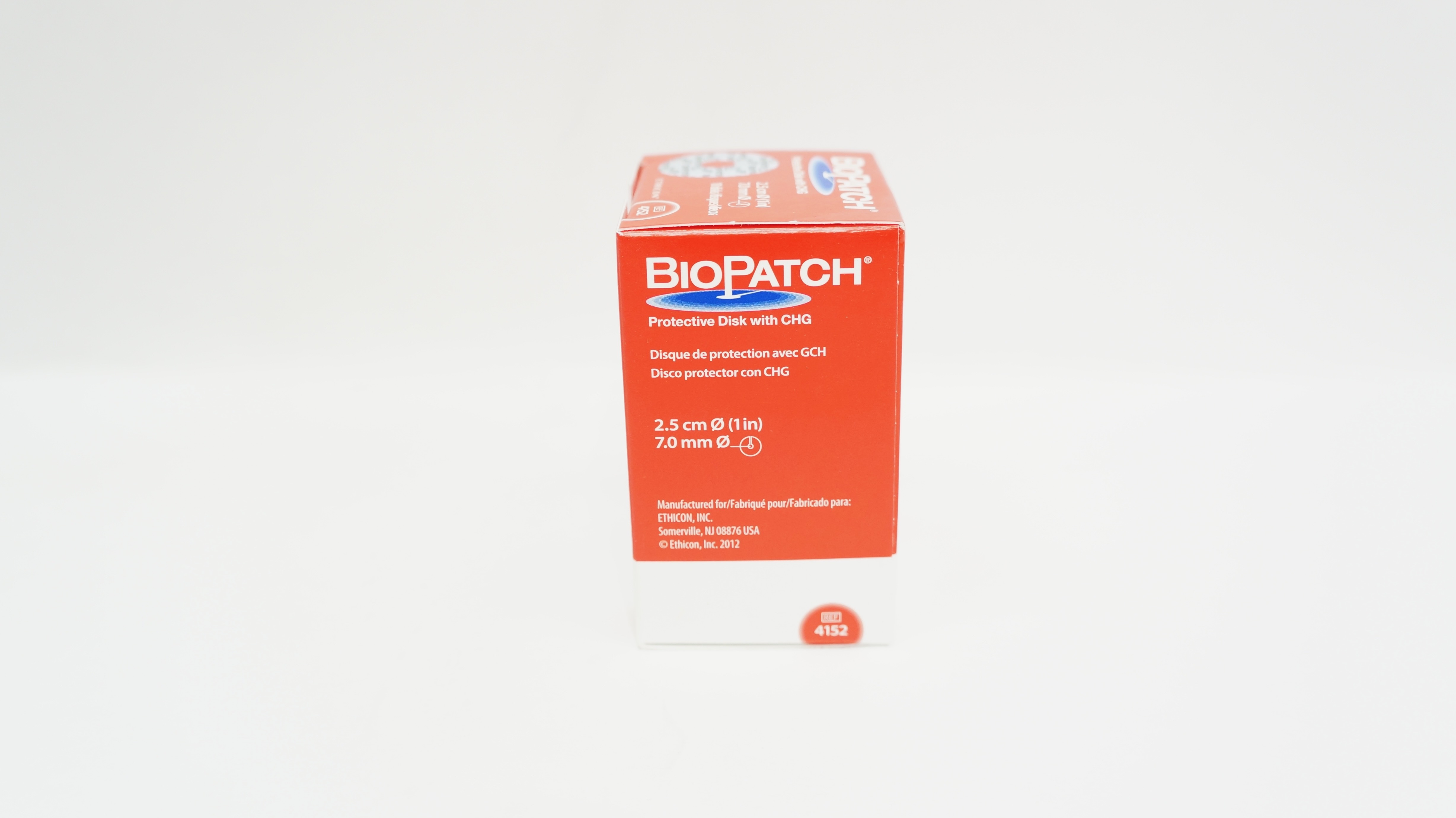Ethicon 4152 BioPatch Protective Disk with CHG 1inch x 7.0mm (x) - Box of 10