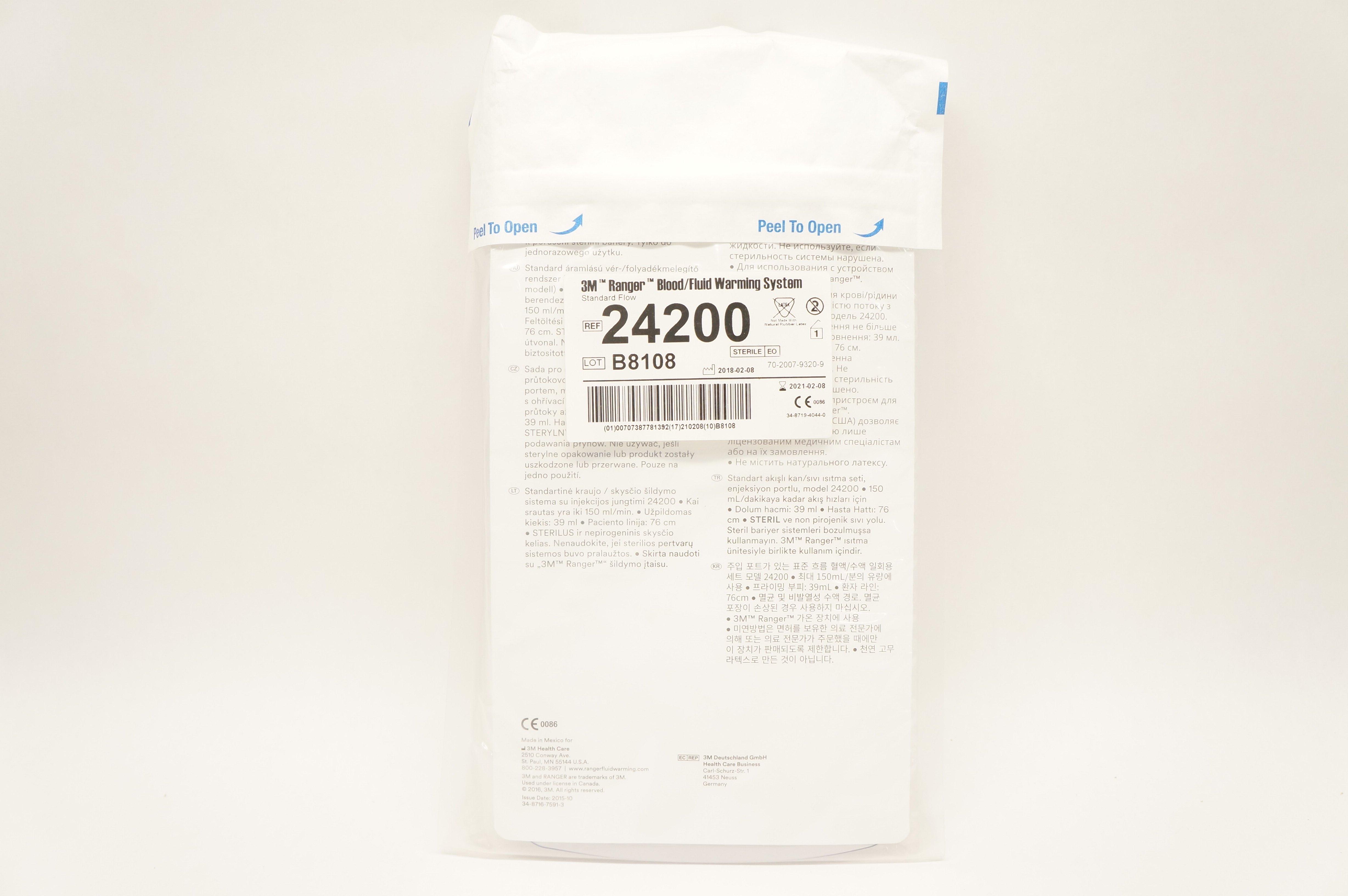 3M 24200 Ranger Blood/Fluid Warming System Standard Flow (x)