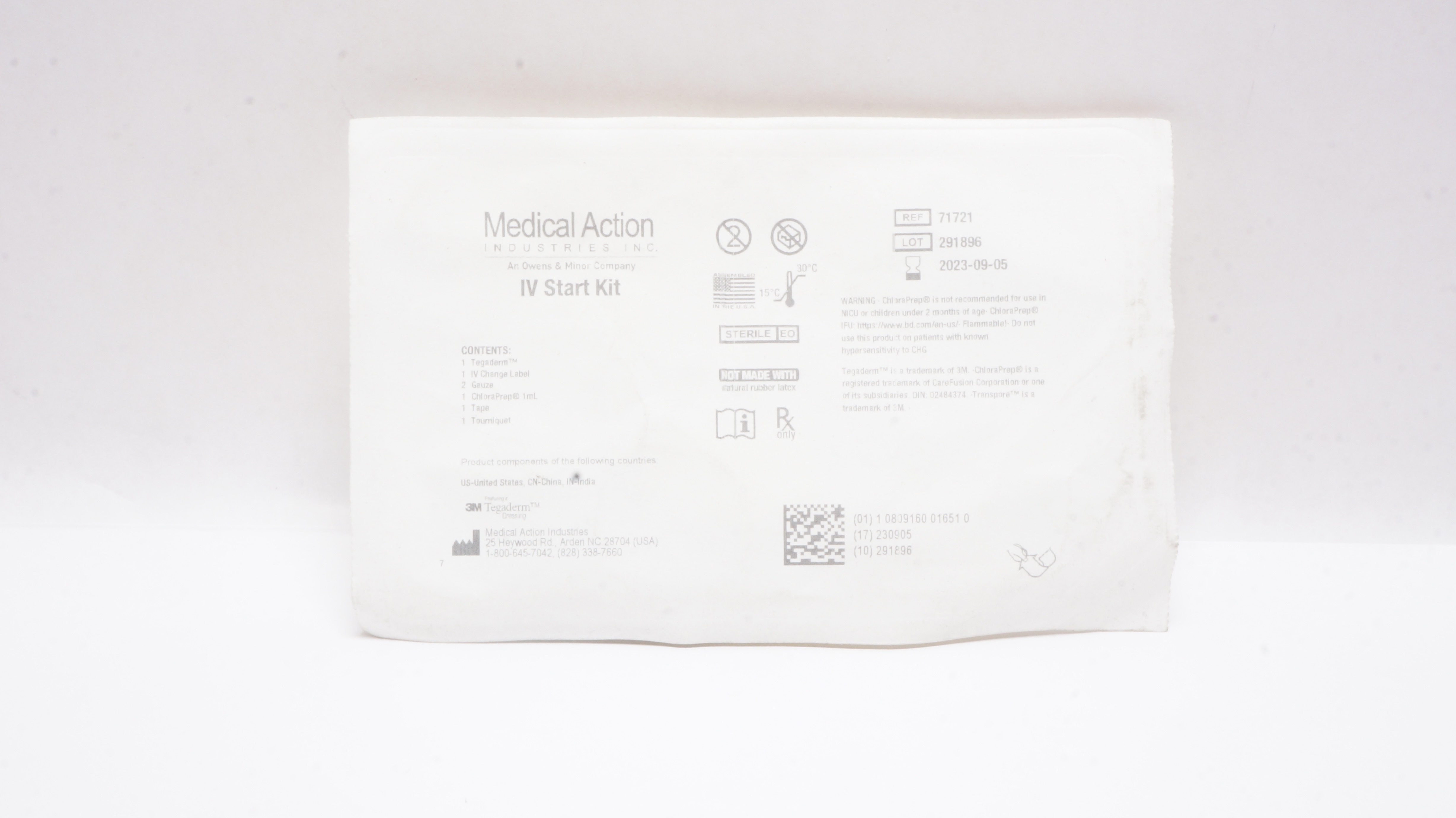 Medical Action Industries 71721 3M Tegaderm IV Start Kit (x)