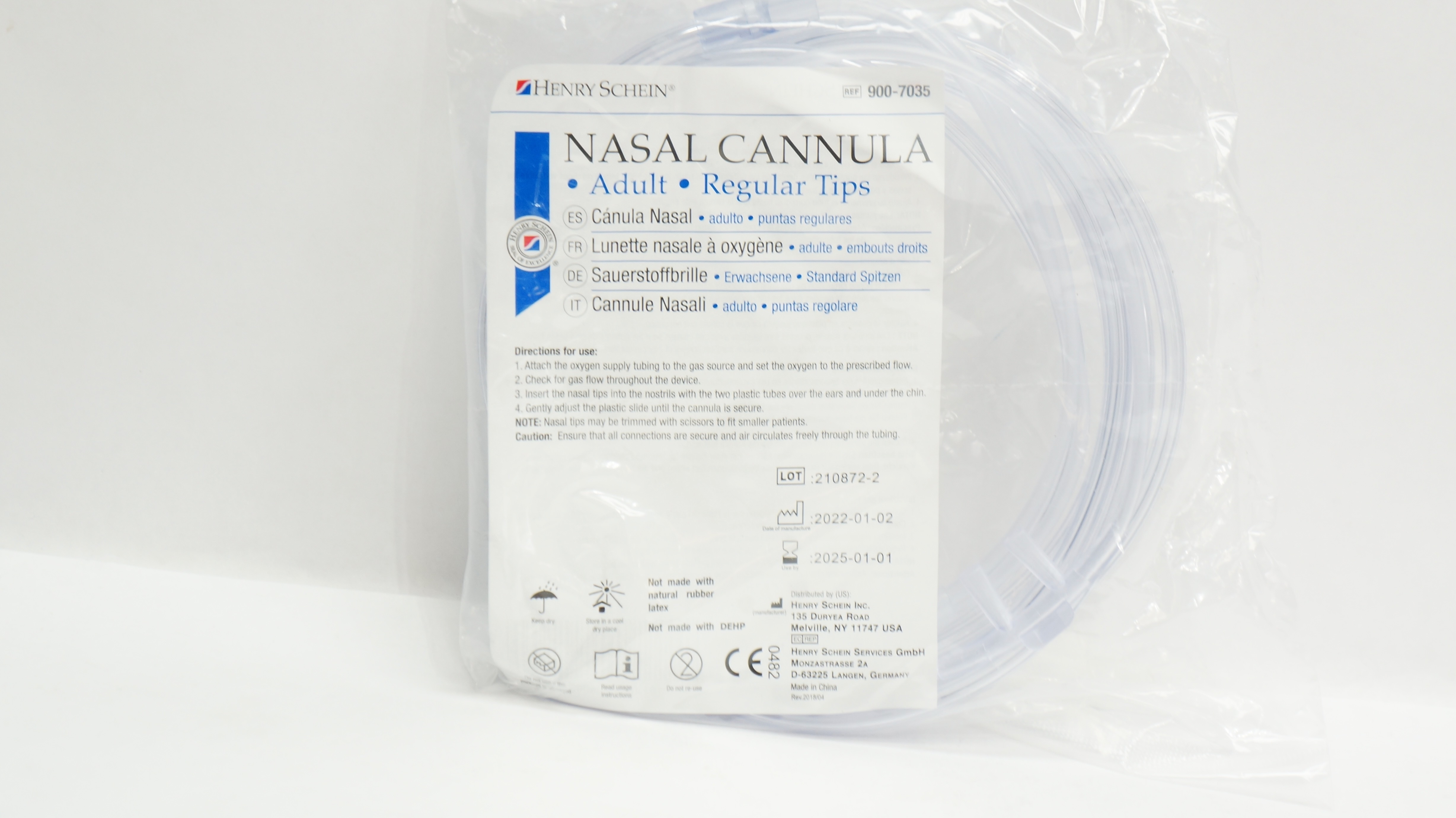Henry Schein 900-7035 Adult Nasal Cannula Regular Tips