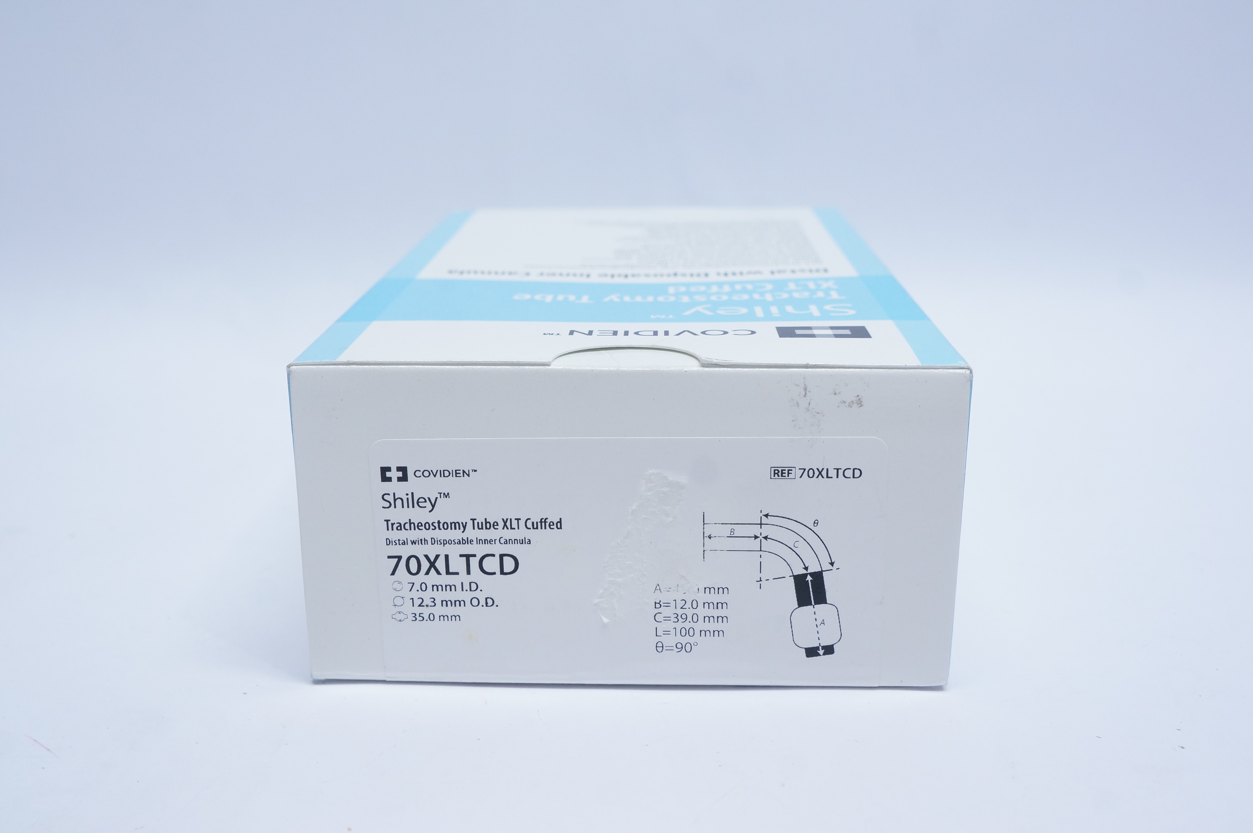 Covidien 70XLTCD Shiley Tracheostomy Tube XLT Cuffed 7.0mm ID x 12.3mm OD