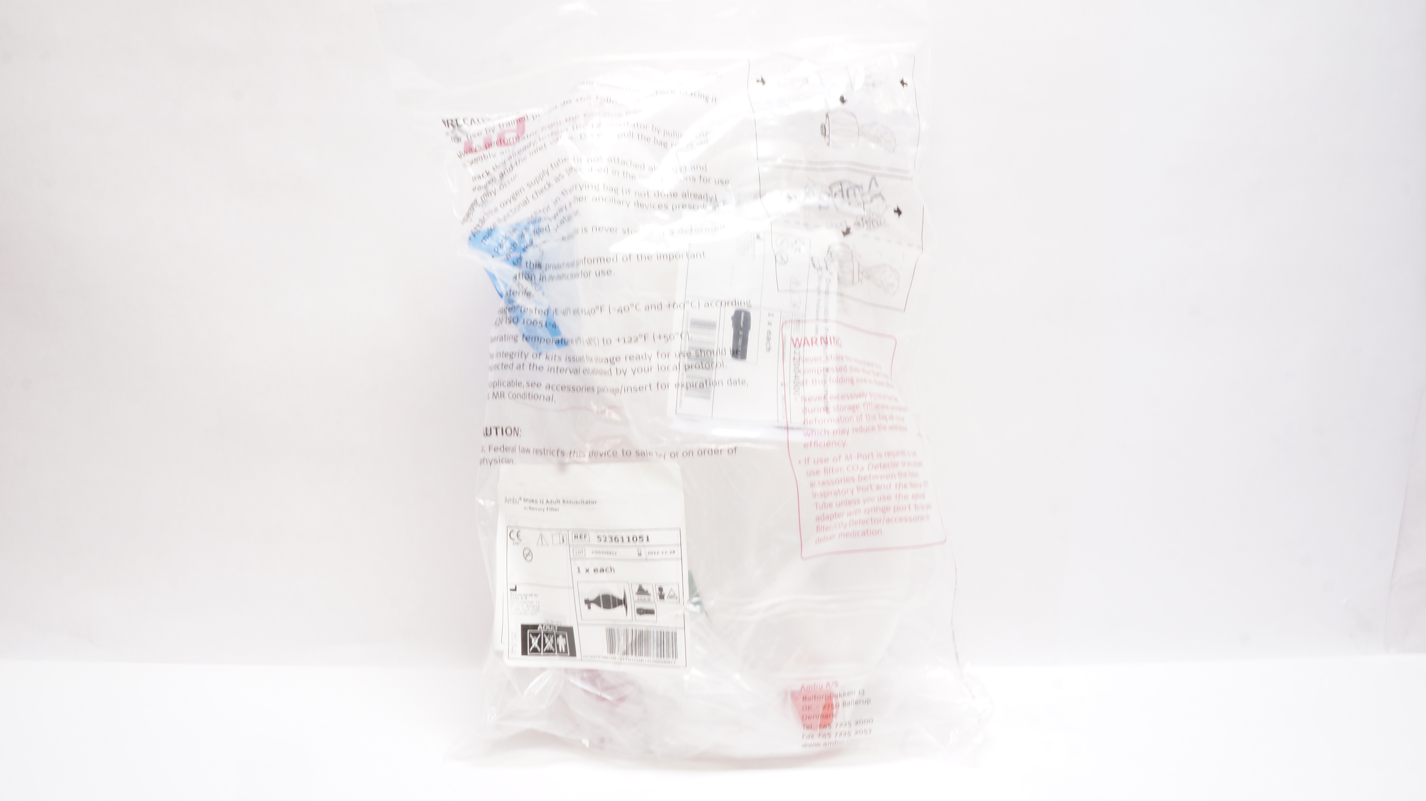 Ambu 523611051 Spur II Adult Resuscitator W/Mercury Filter (x)