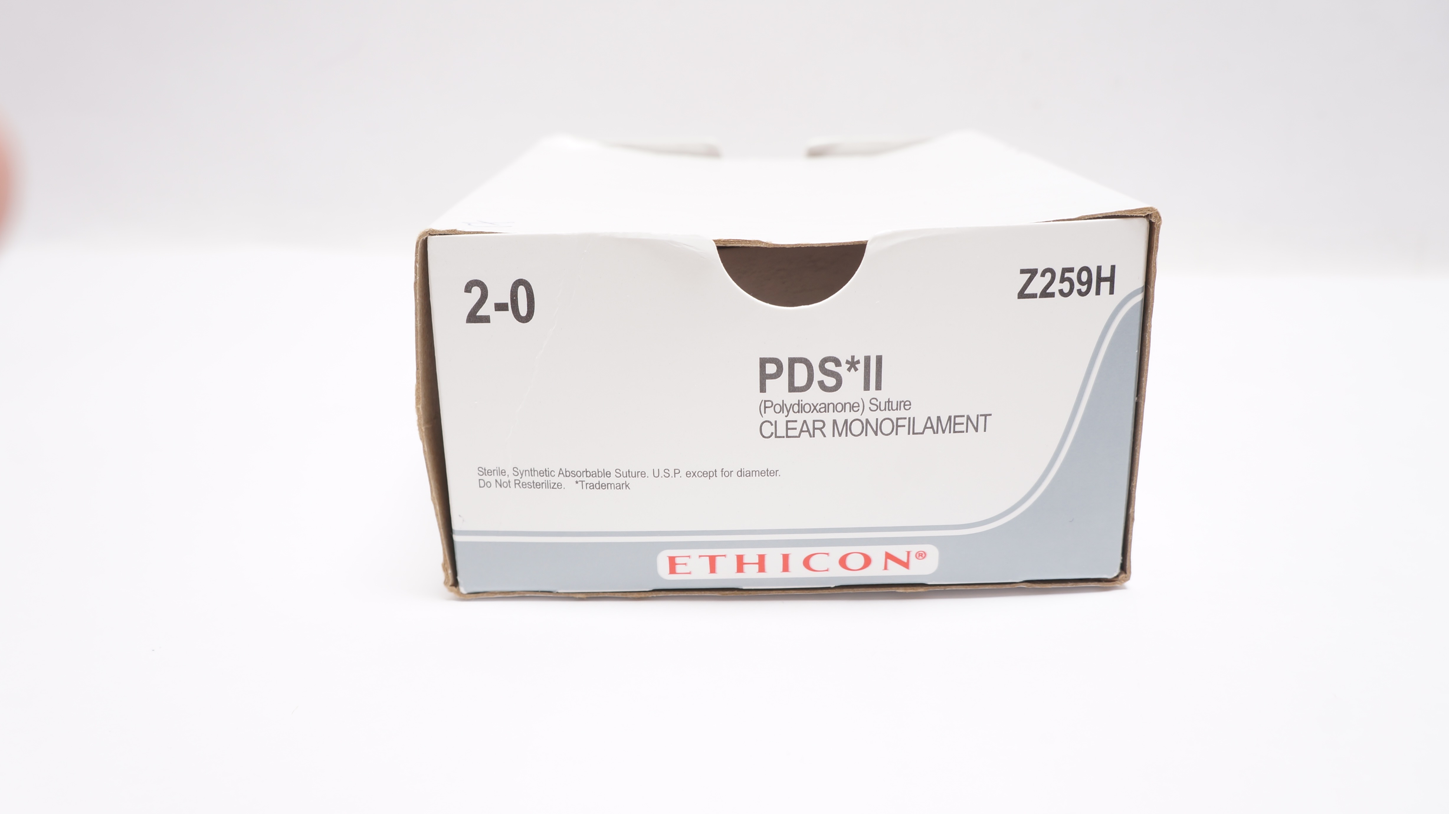Ethicon Z259H 2-0 PDS II Stre CT-1 36mm 1/2c Taper 27inch (x) - Box of 17