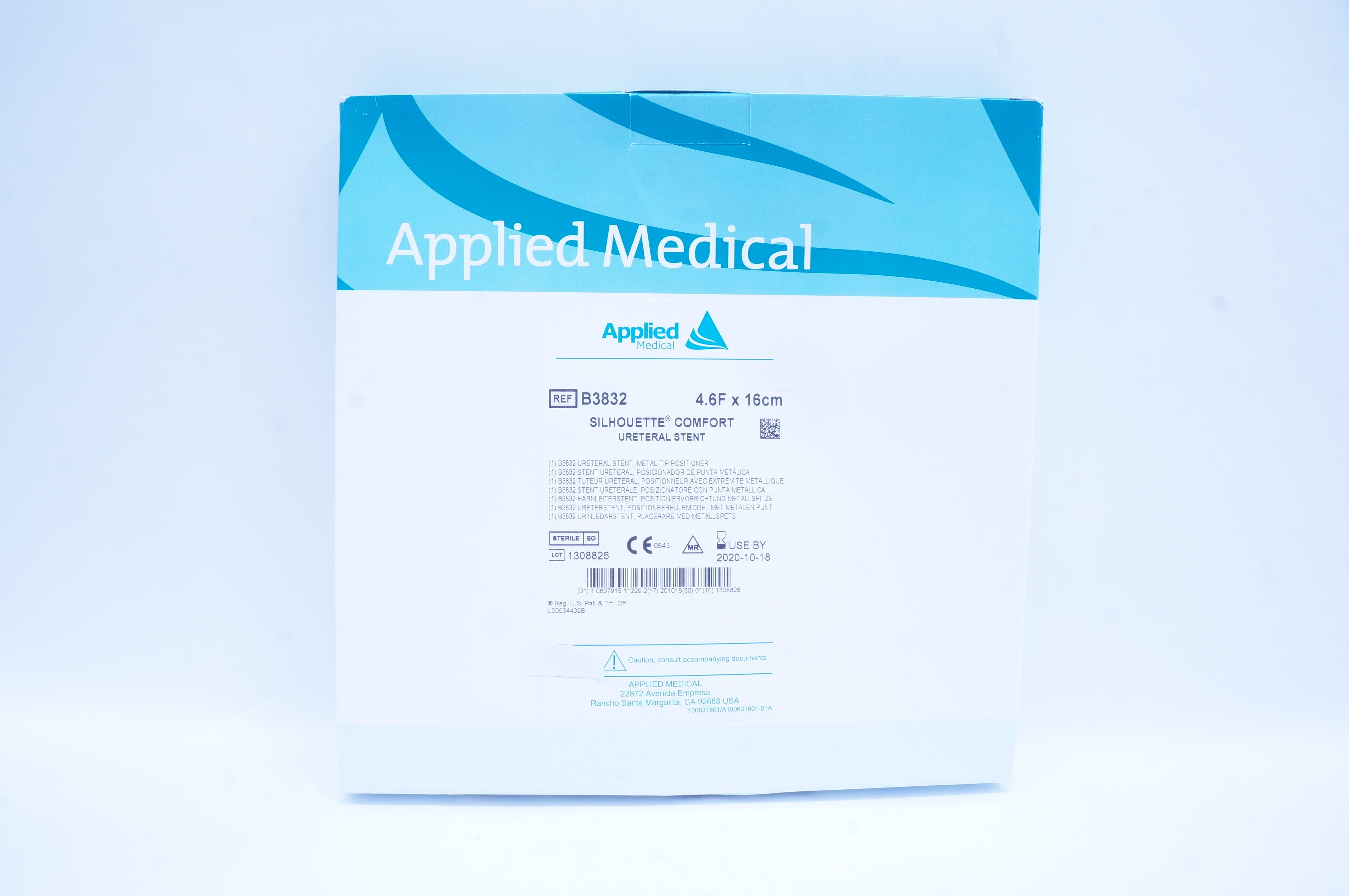 Applied Medical B3832 Silhouette Comfort Ureteral Stnt 4.6 F x 16cm (x)