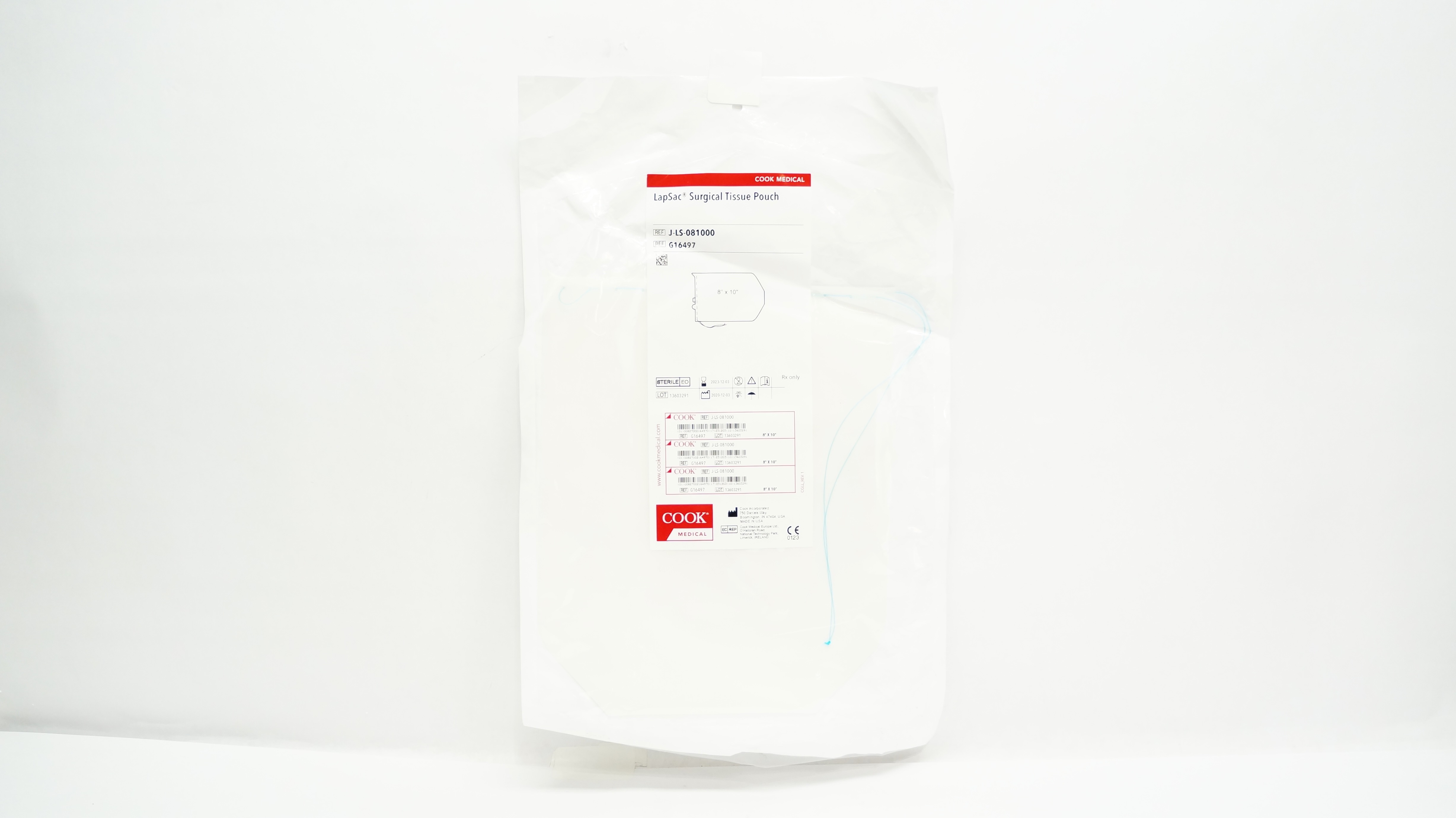 Cook Medical G16497 LapSac Surgical Tissue Pouch 8inch x 10inch (x)