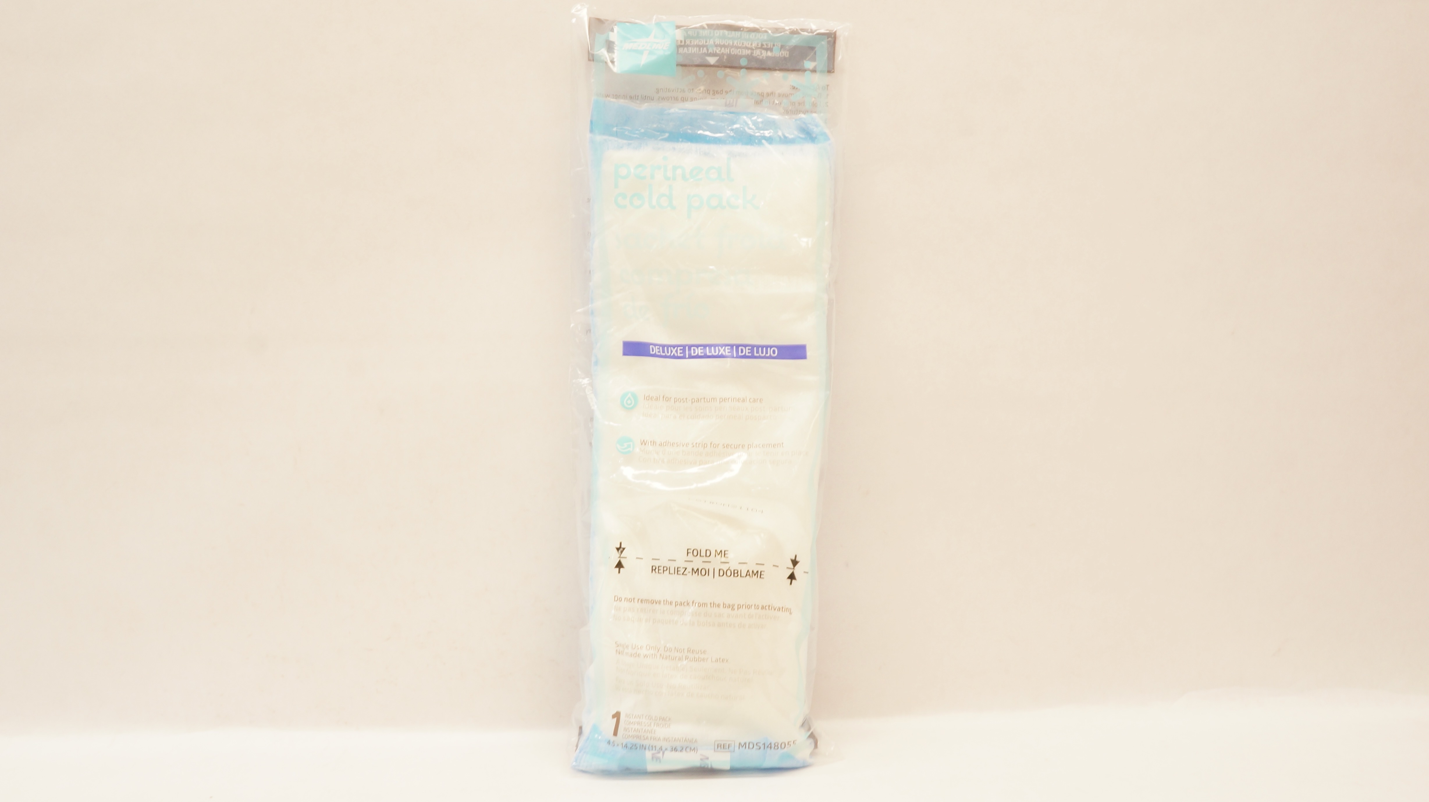 Medline MDS148055 Perineal Cold Pack Deluxe w/Adhesive Strip 4.5inch x 14.25inch