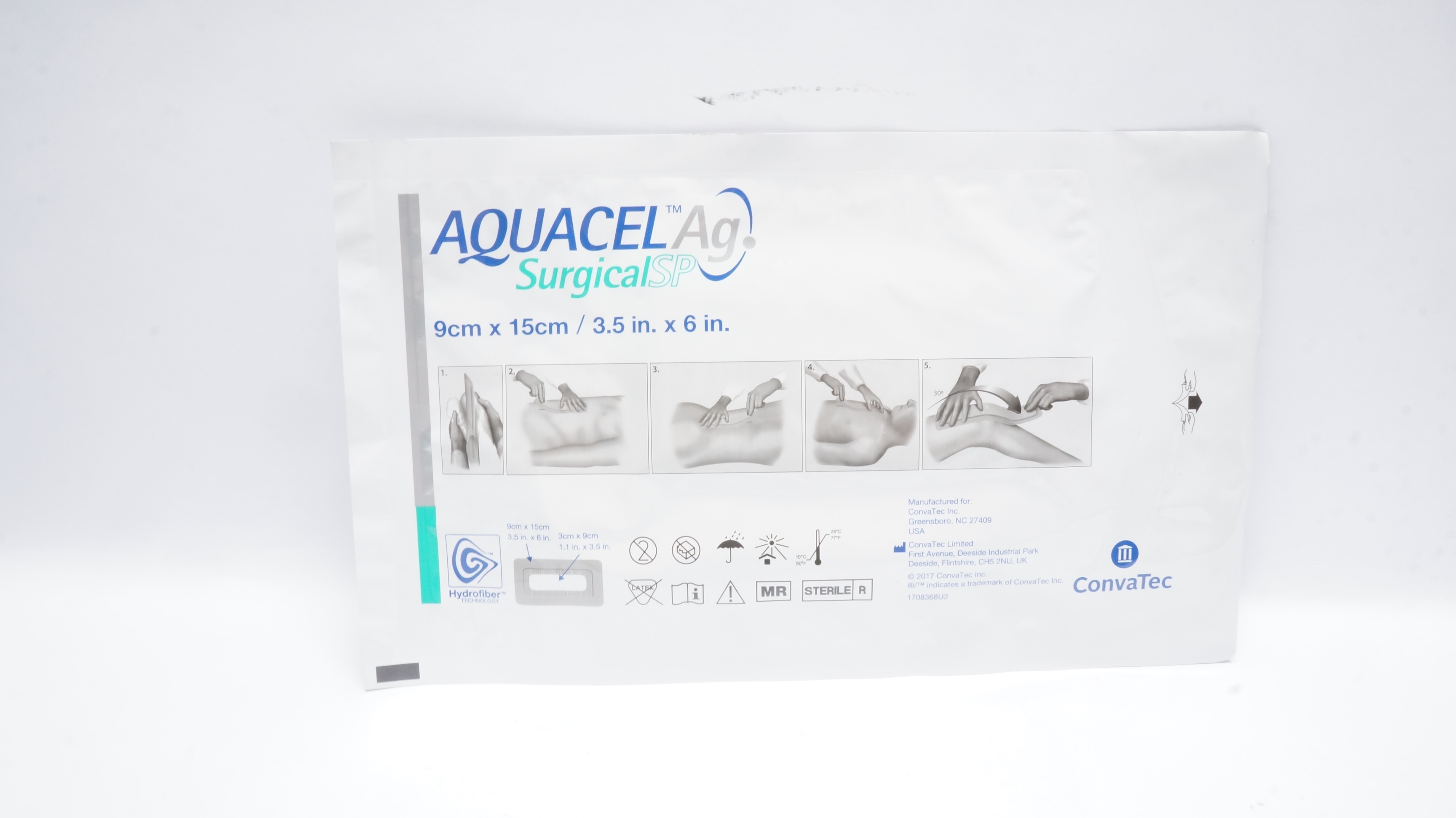ConvaTec Aquacel Ag Advanced Antimicrobial Dressing 3.5inch x 6inch (x)