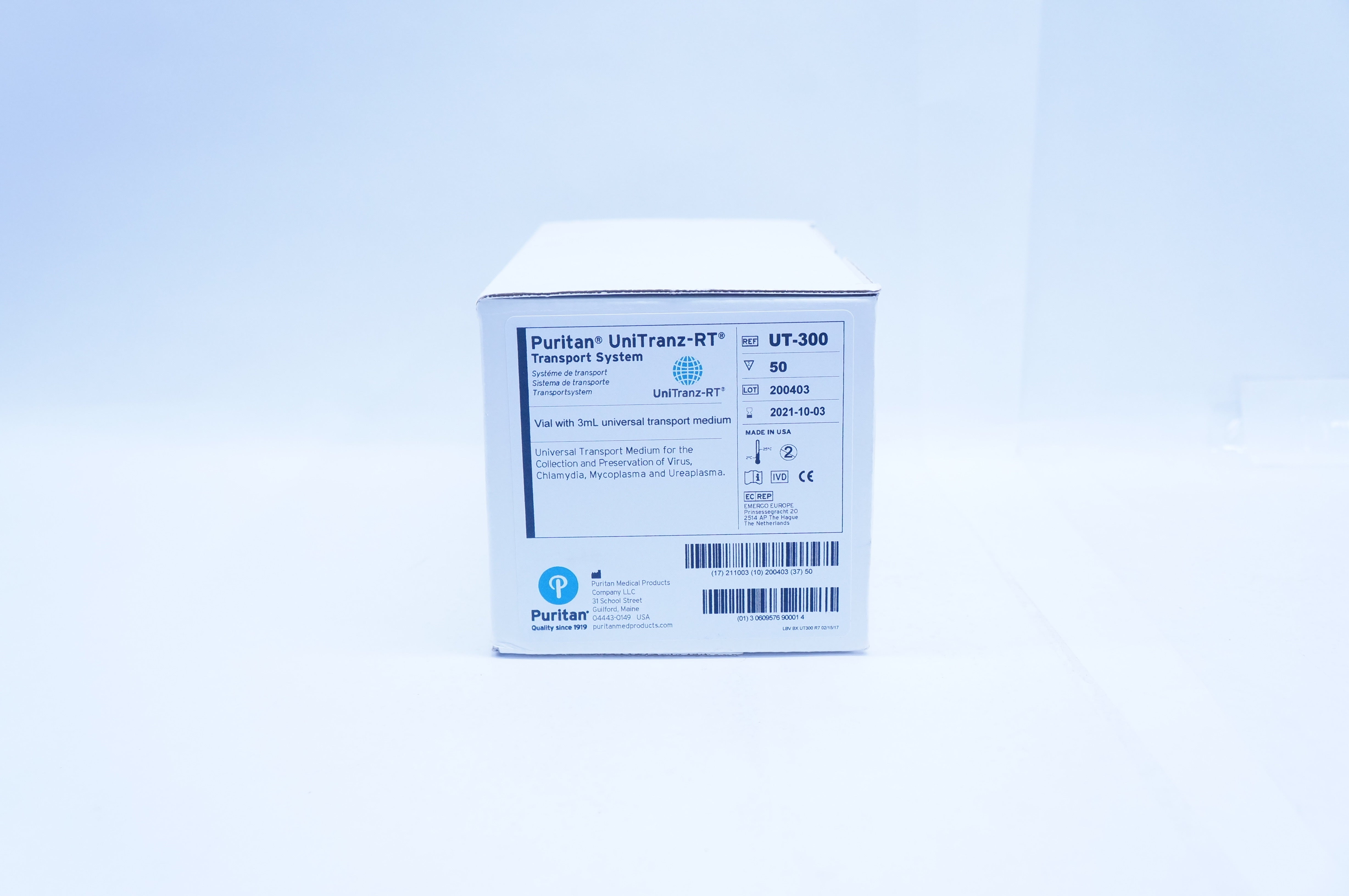 Puritan UT-300 UniTranz-RT Transport System - Box of 5