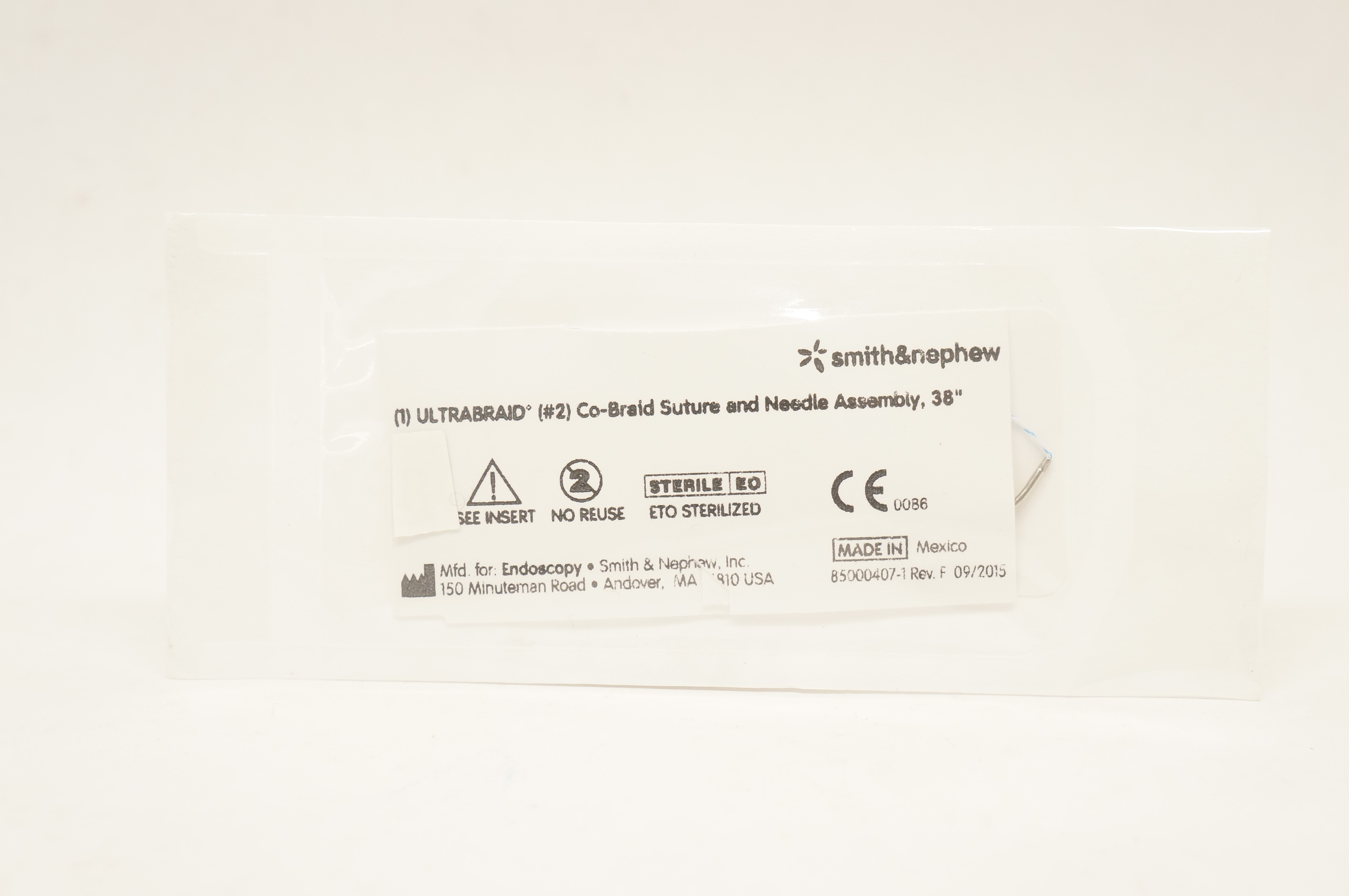 Smith&Nephew 7210915 ULTRABRAID #2 Co-Braid Stre and Ndle Assembly, 38inch