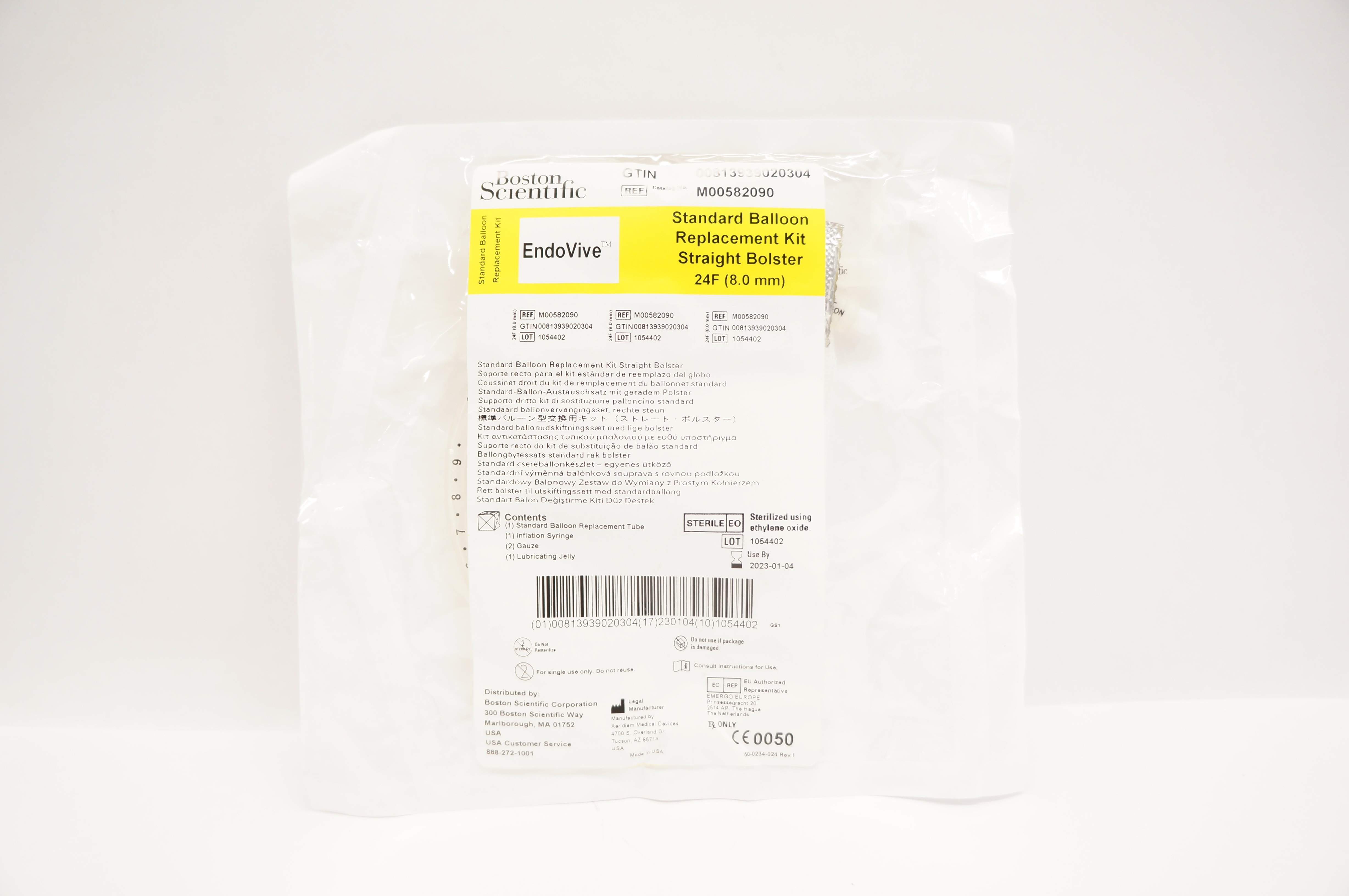 Boston Scientific M00582090 EndoVive Standard Balloon Replacement Kit 24F