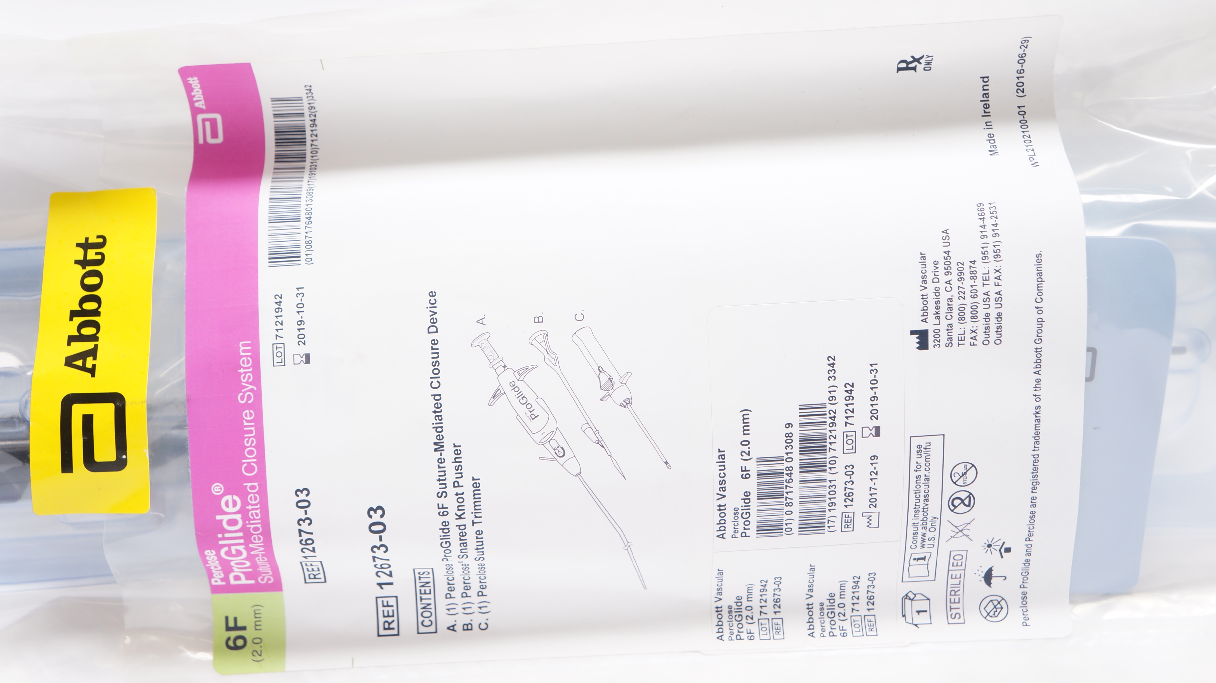 Abbott 12673-03 Perclose ProGlide Stre-Mediated Closure System 6F (x)