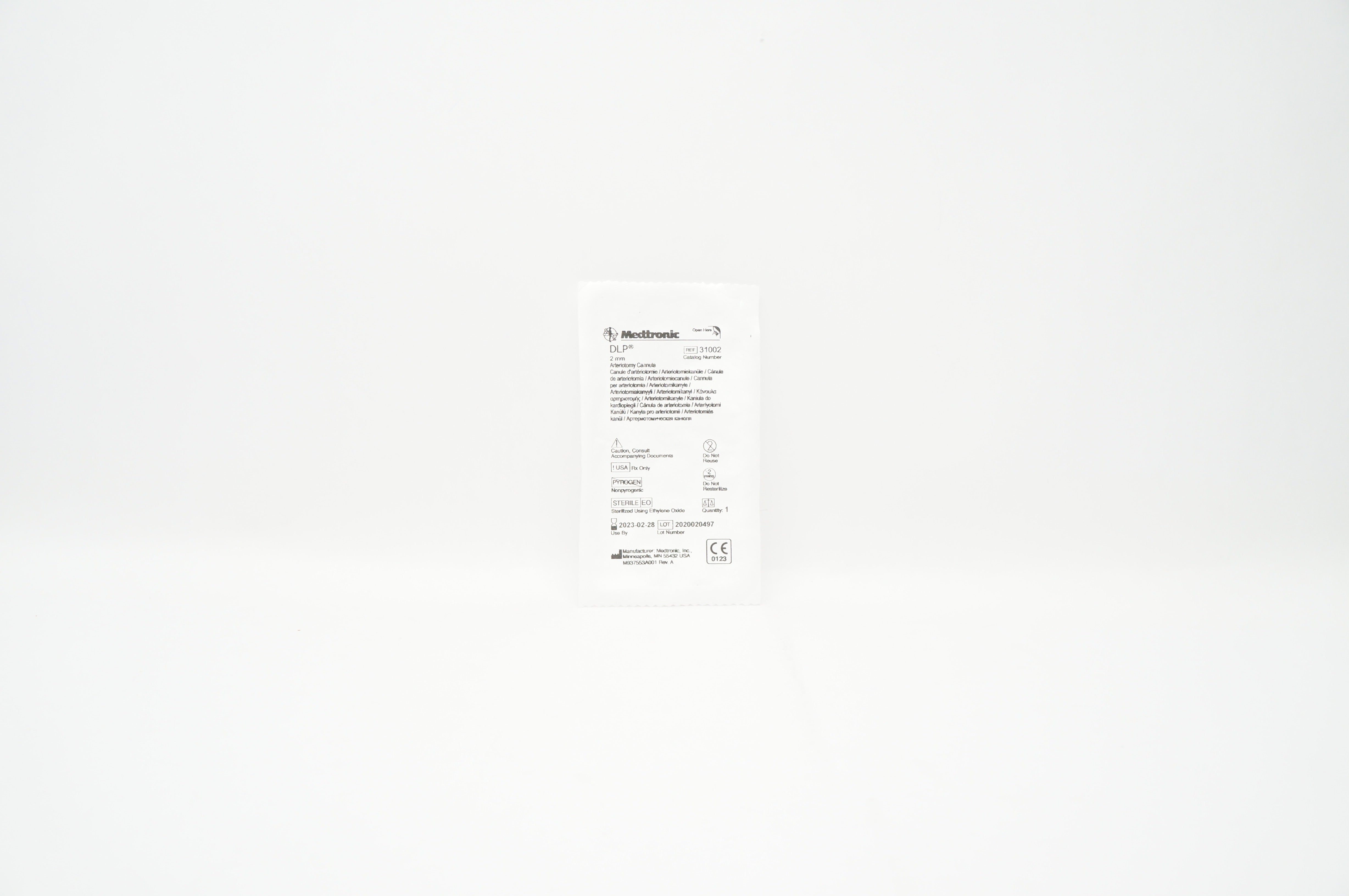Medtronic 31002 DLP 2mm Arteriotomy Cannula