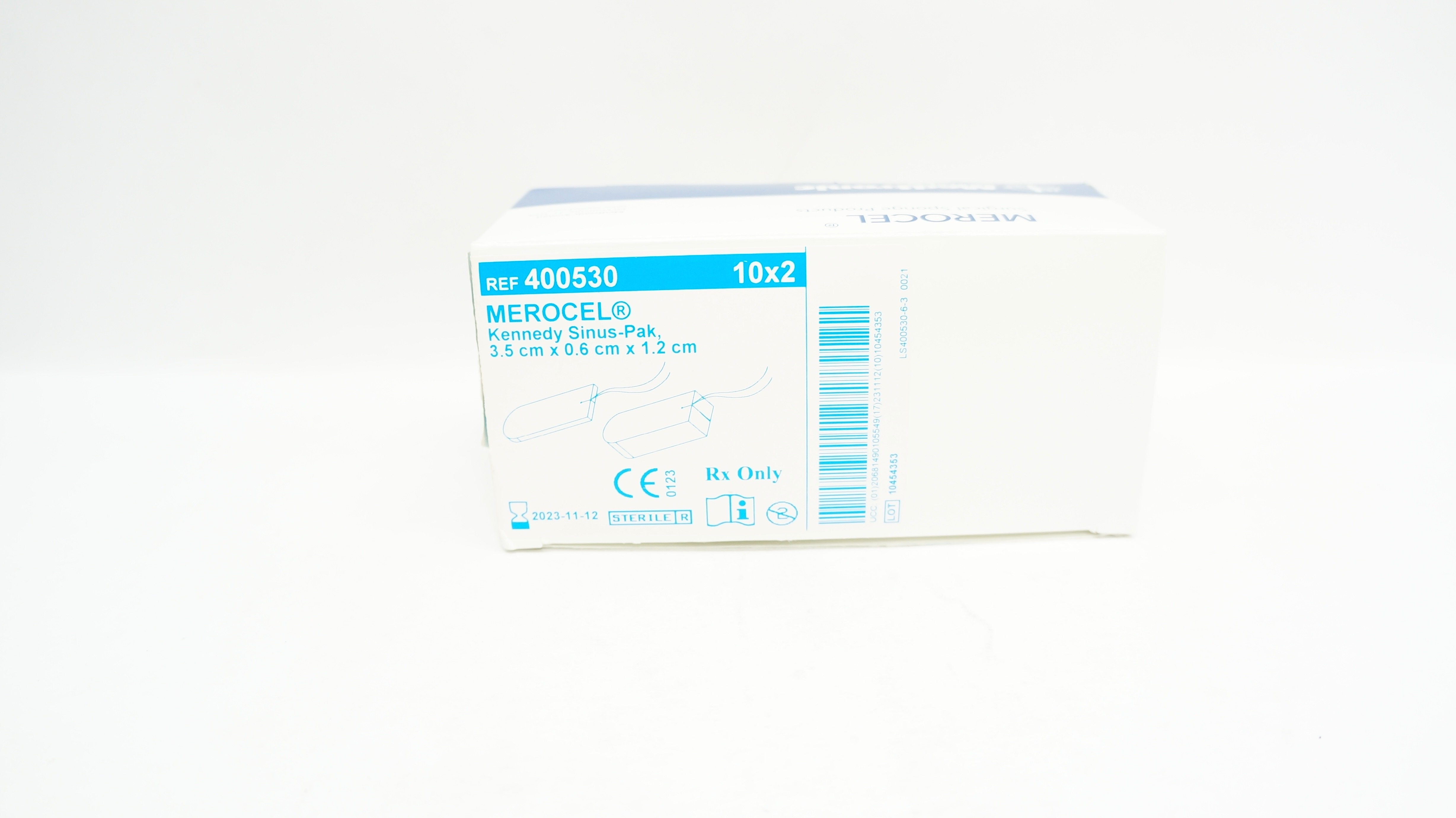 Medtronic 400530 MEROCEL Kennedy Sinus-Pak 3.5cm x 0.6cm x 1.2cm - Box of 20