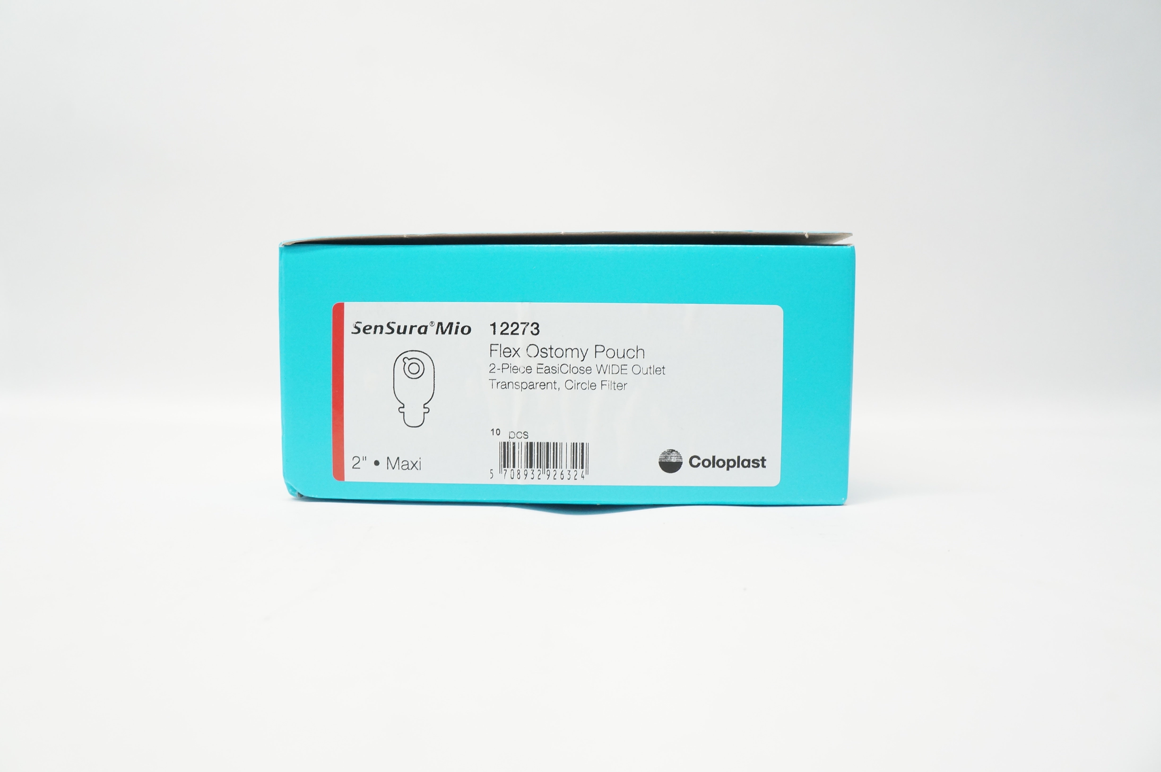 Coloplast 12273 SenSura Flex Ostomy Pouch, Maxi, 2inch  - Box of 10