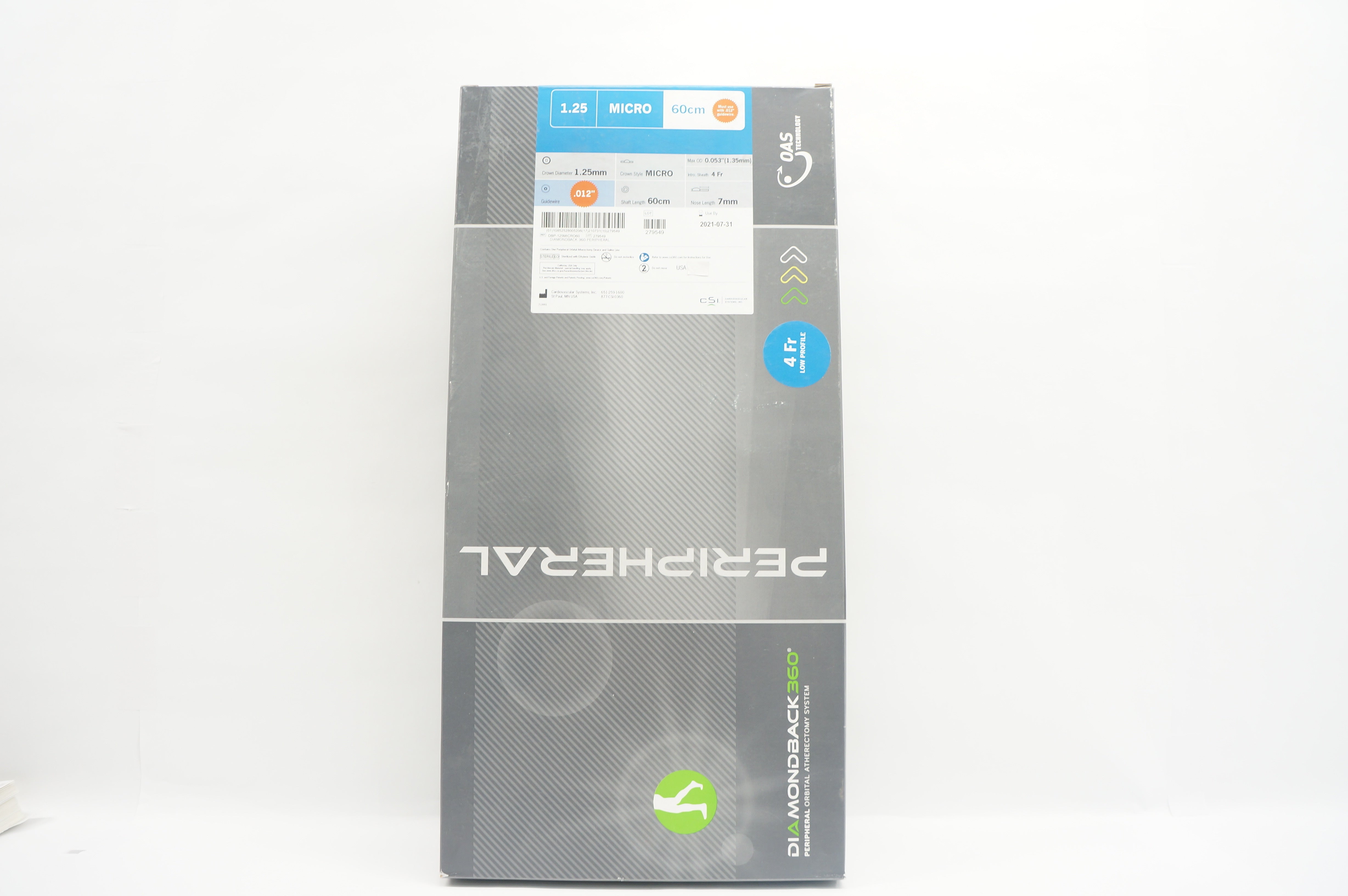 Cardiovascular DBP-125MICRO60 Peripheral Orbital Atherectomy System 60cm (x)