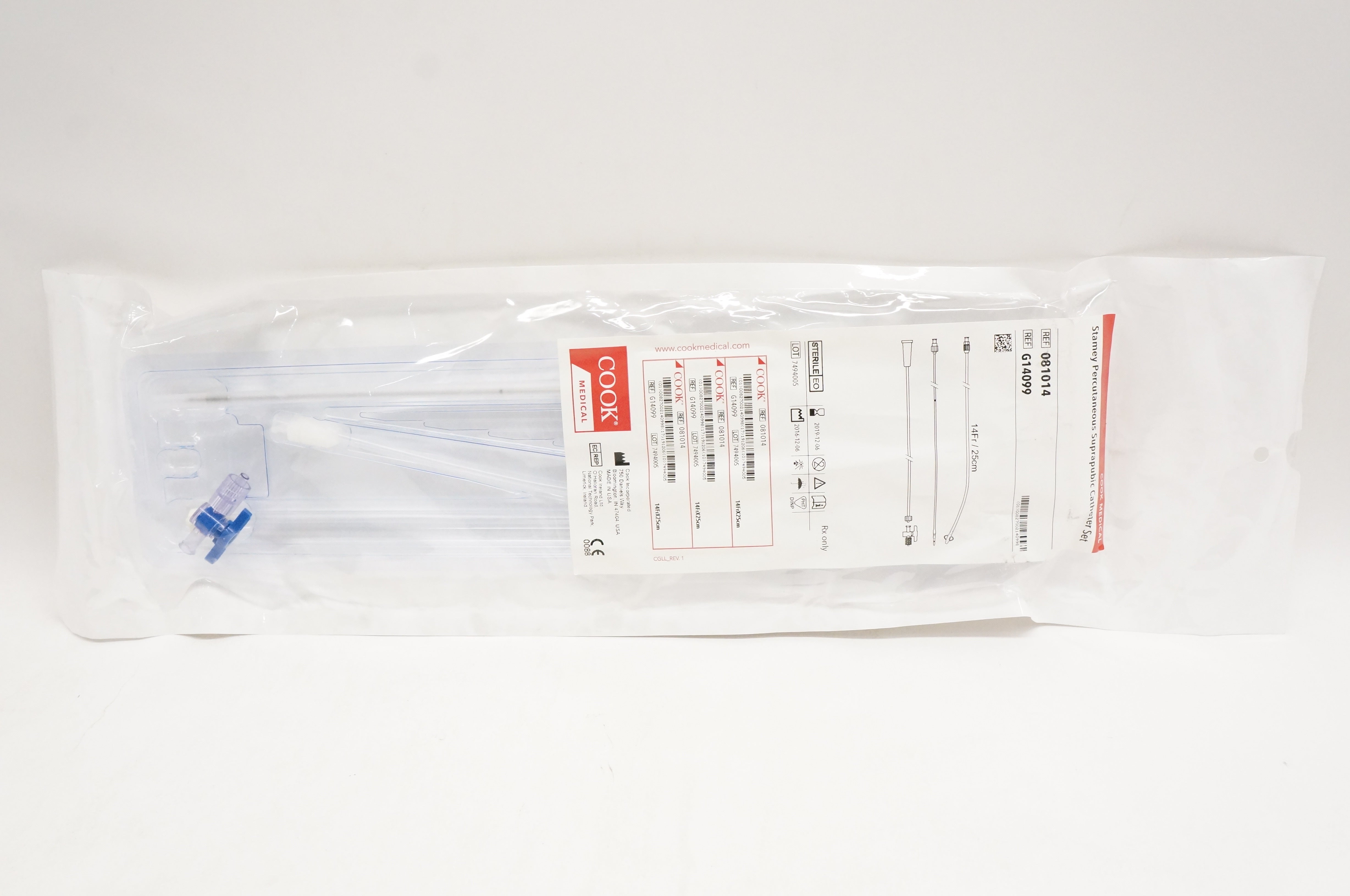 Cook Medical G14099 Stamey Percutaneous Suprapubic Cath. Set 14Fr/25cm (x)
