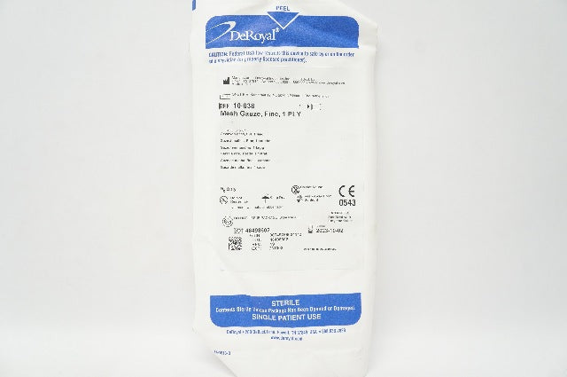 DeRoyal 10-038 Mesh Gauze Fine 1 Ply 3inch x 8inch