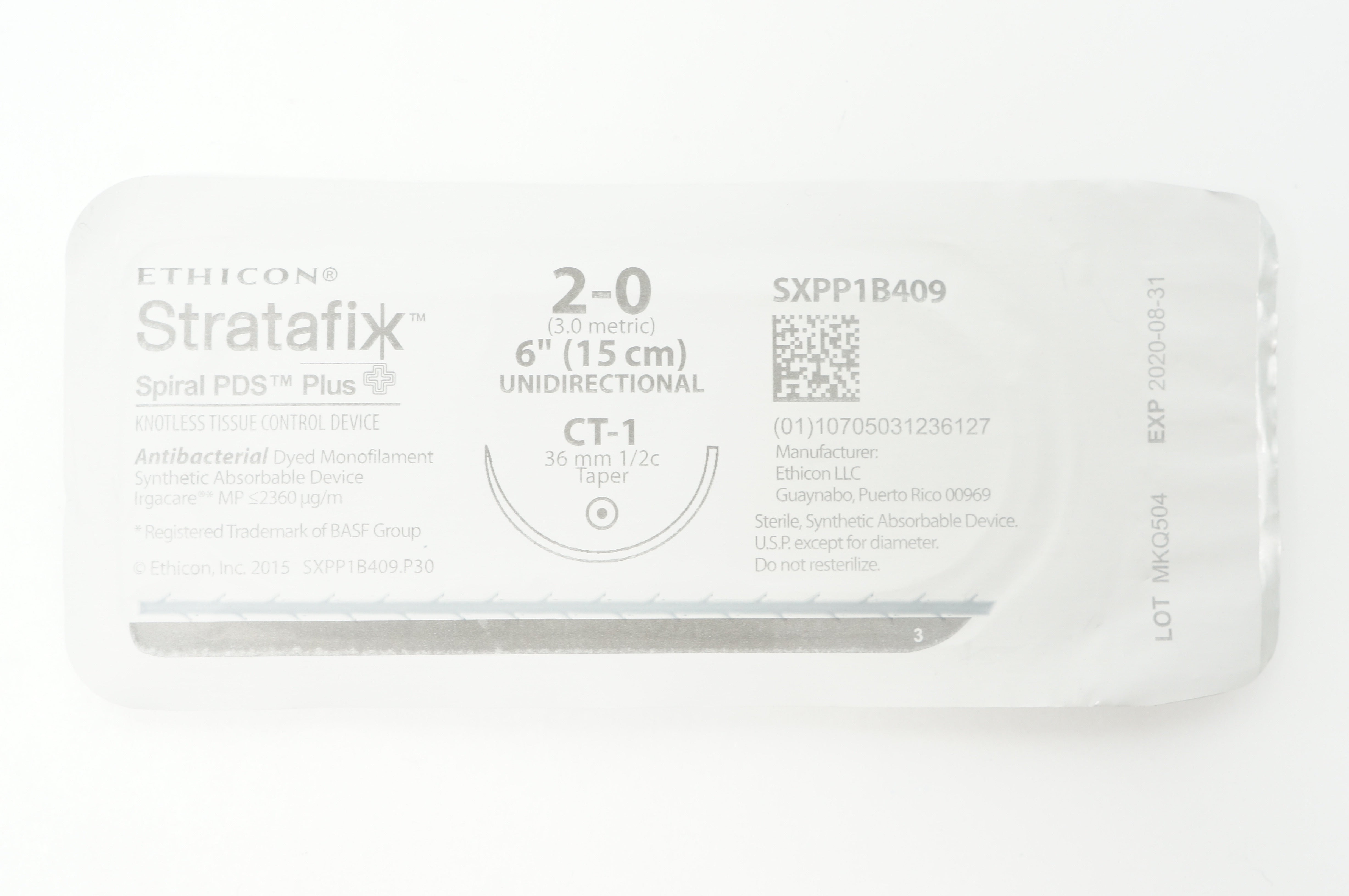 Ethicon SXPP1B409 2-0 STRATAFIX PDS Plus CT-1 36mm 1/2c Taper, 6inch (x)