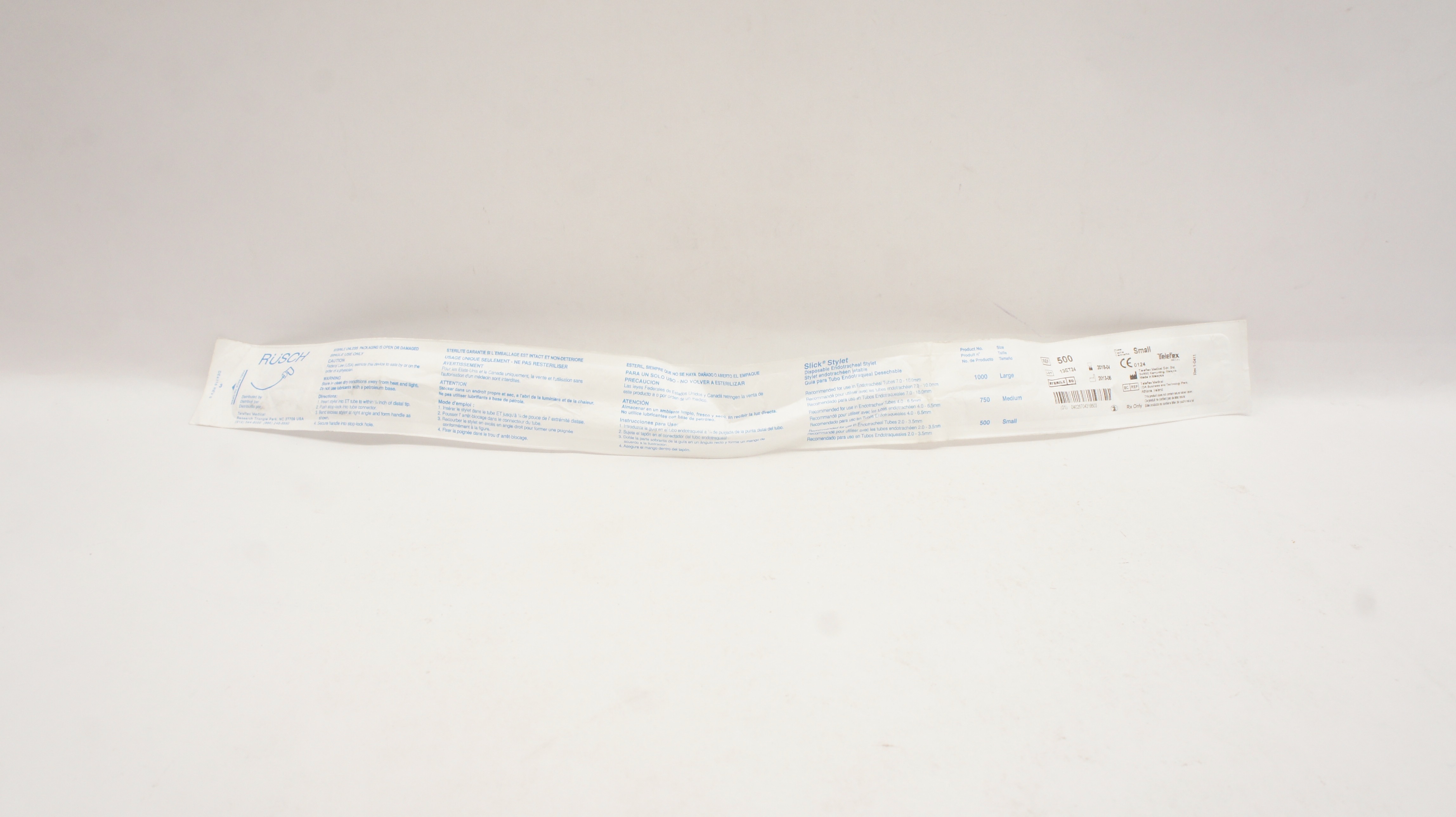 Teleflex 500 Rusch Slick Stylet Disposable Endotracheal Stylet 6Fr. x 2.0mm (x)