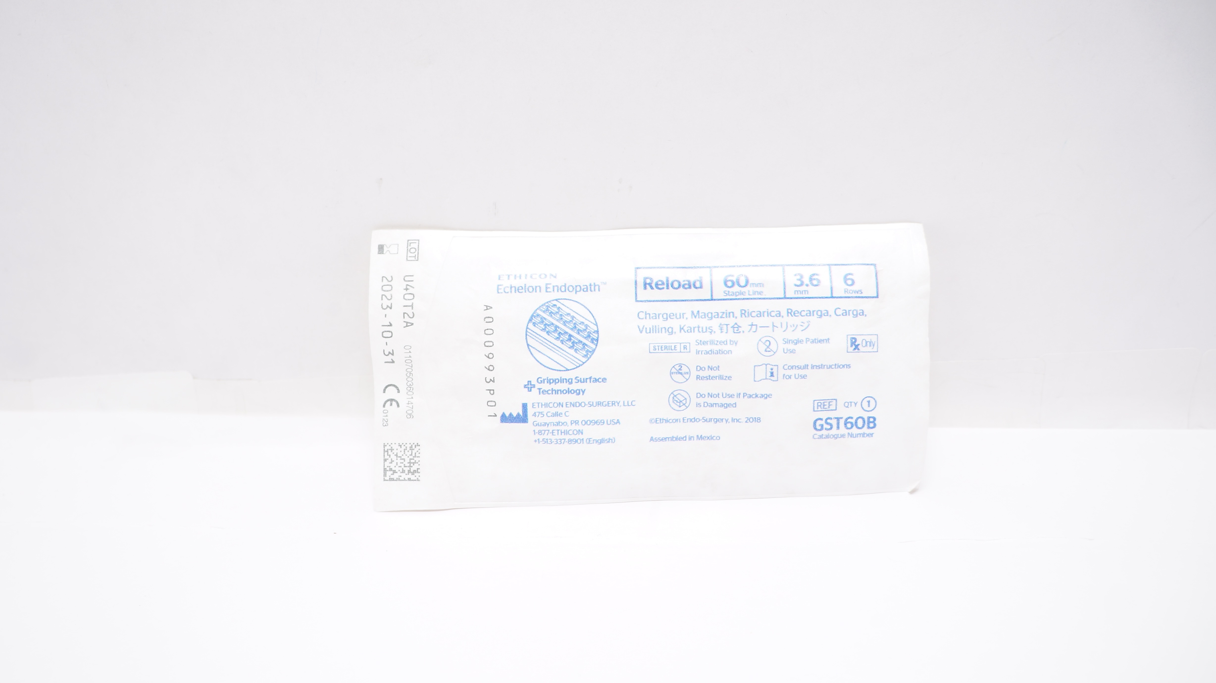 Ethicon GST60B Echelon Endopath Reload 60mm x 3.6mm 6 Rows (x)