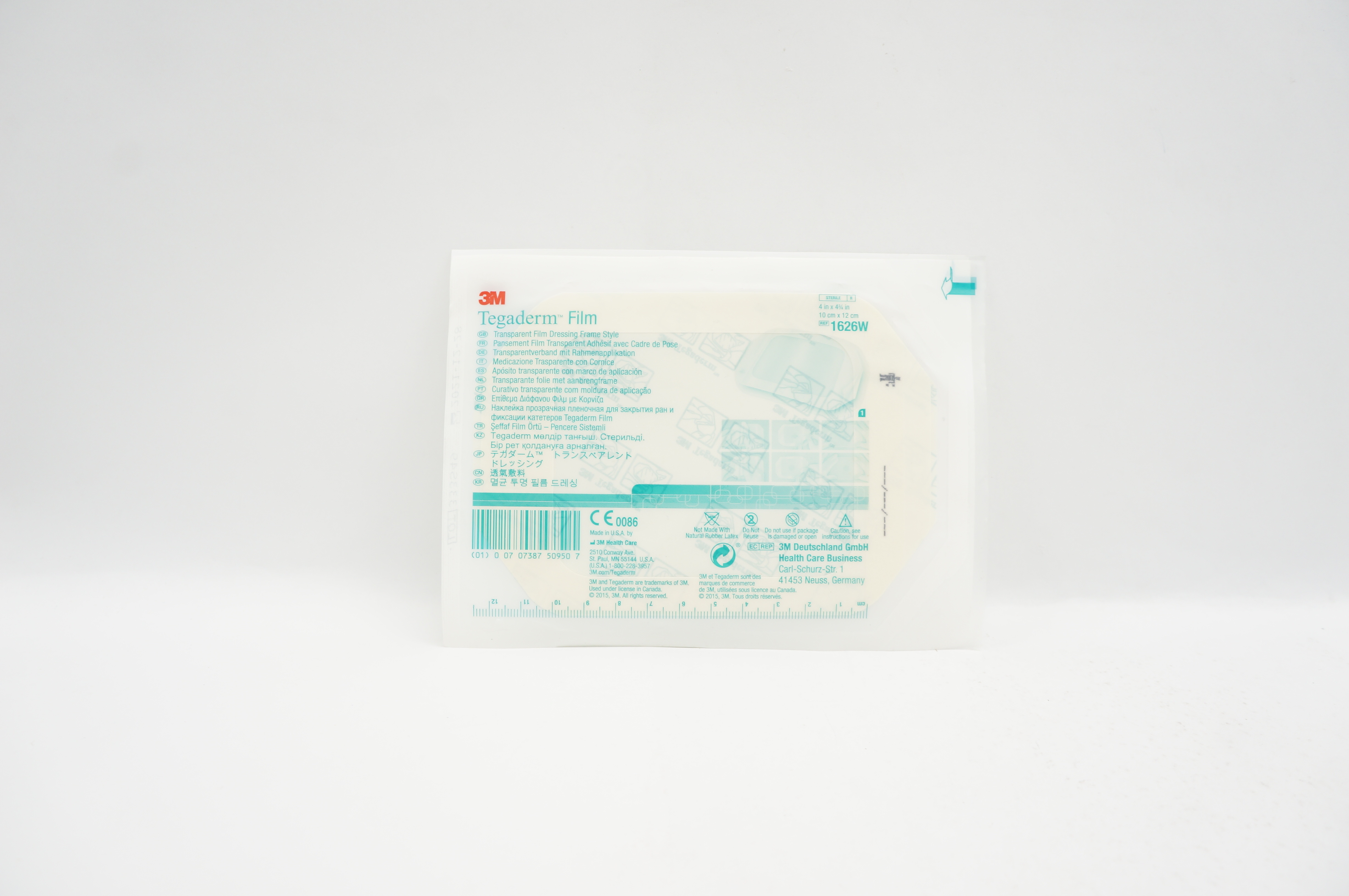 3M 1626W Tegaderm Transparent Film Dressing Frame Style 4 inch x 4-3/4 inch